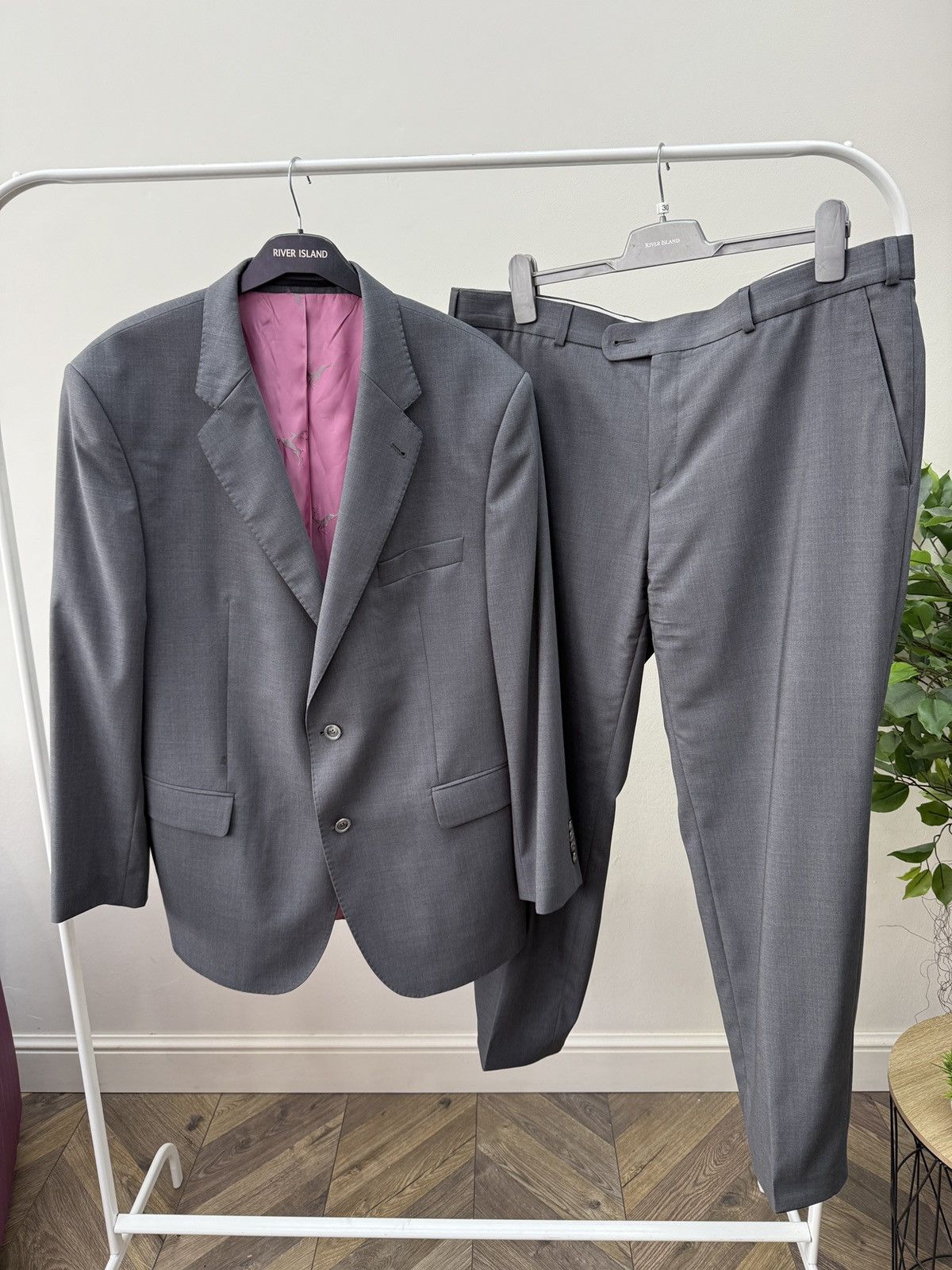 Other Vintage Dolzer Bespoke Zignone Super 100’s Wool Suit Grey Size 50R - 1 Thumbnail