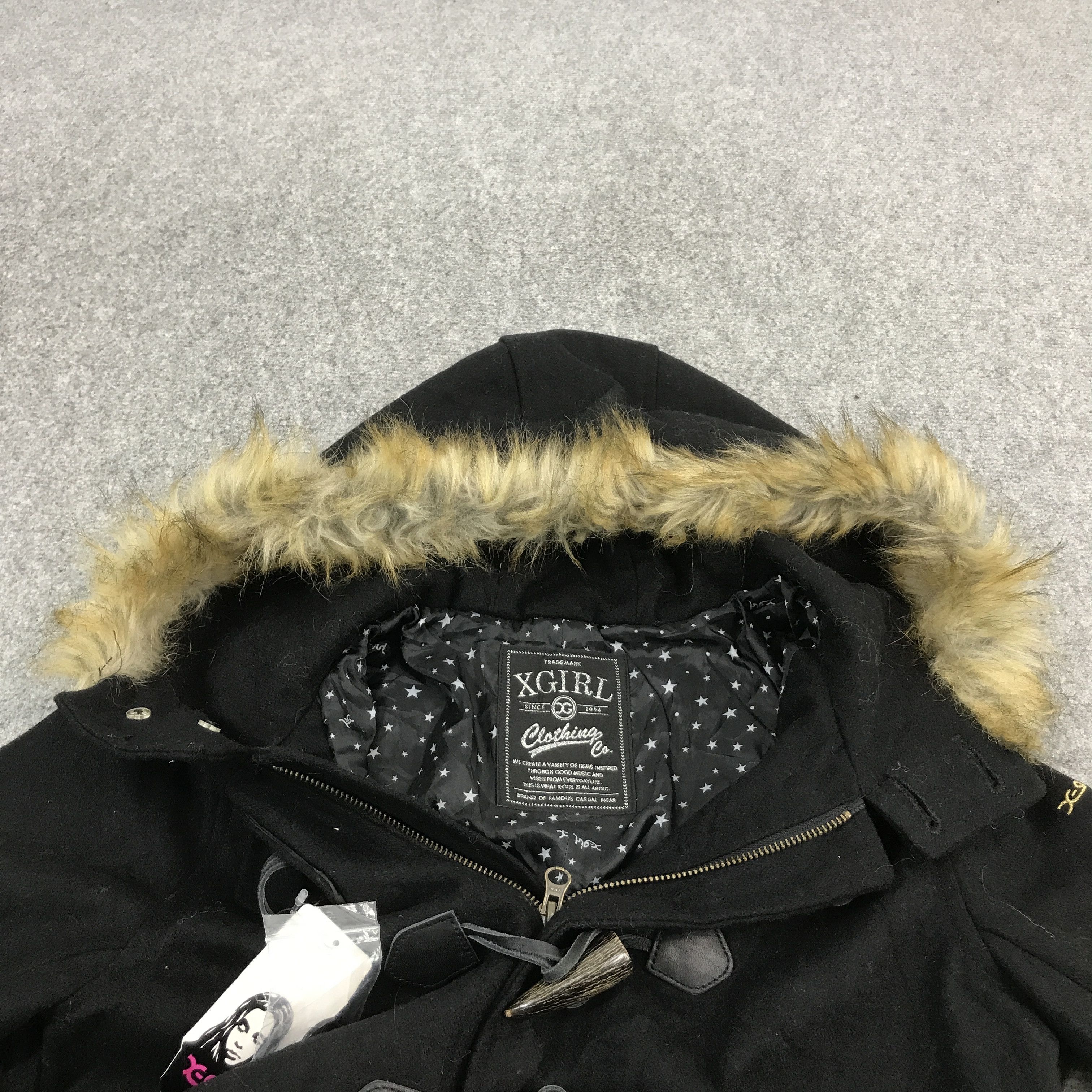 Japanese Brand × X-Girl XGIRL JAPAN WOOL DUFFEL JACKET Size M / US 6-8 / IT 42-44 - 7 Thumbnail