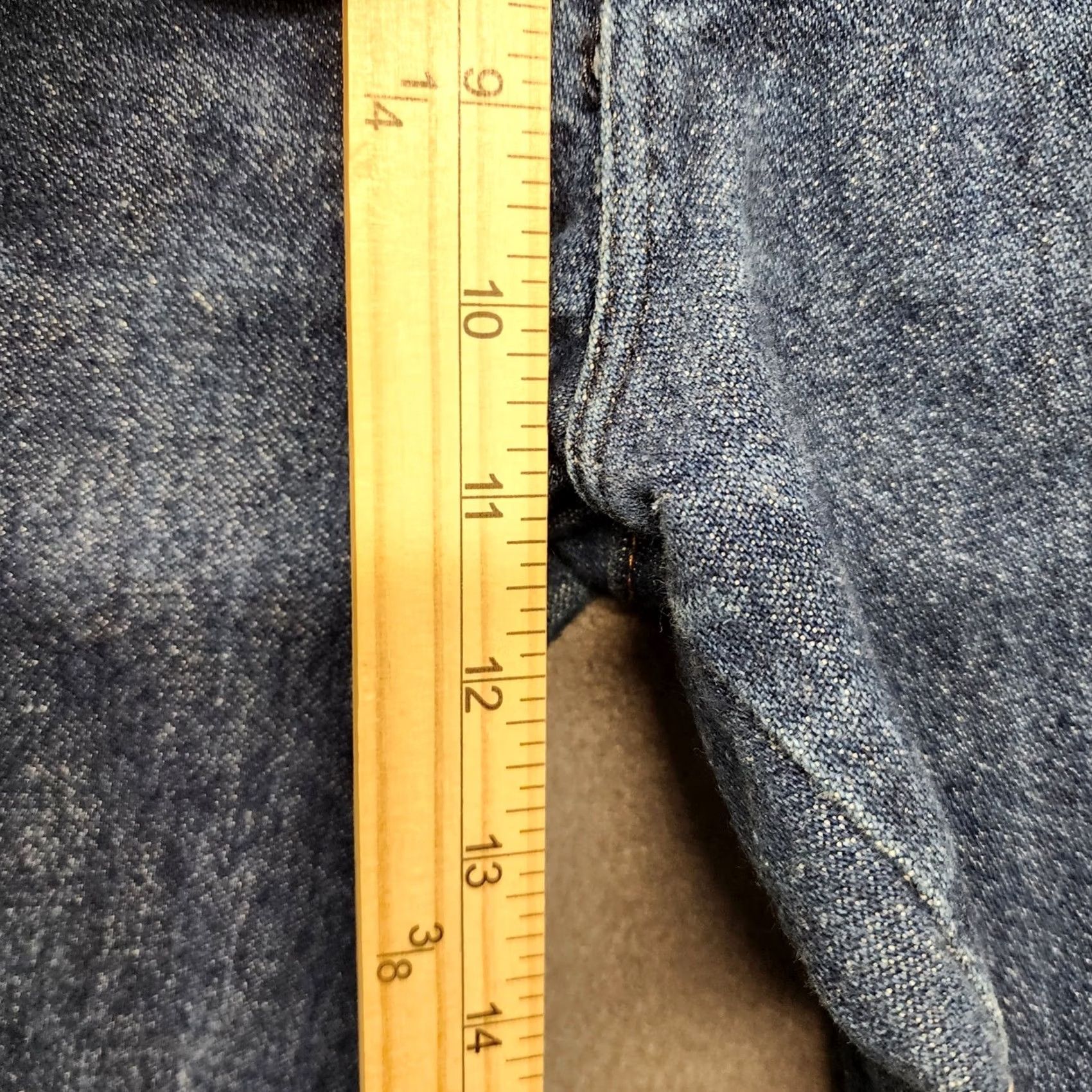 Wrangler VINTAGE Wrangler Jeans Mens 31x33 Blue Slim Cotton Western 936PWD Tagged 32x34 Size US 31 - 6 Thumbnail