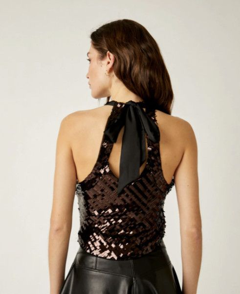 Free People Intimately Free People Disco Fever Cami Brown Combo ( XS ) Size XS / US 0-2 / IT 36-38 - 2 Thumbnail