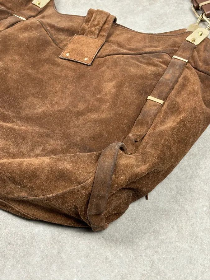 Celine 2000s Celine Brown Suede Fringe Shoulder Bag Size ONE SIZE - 13 Thumbnail