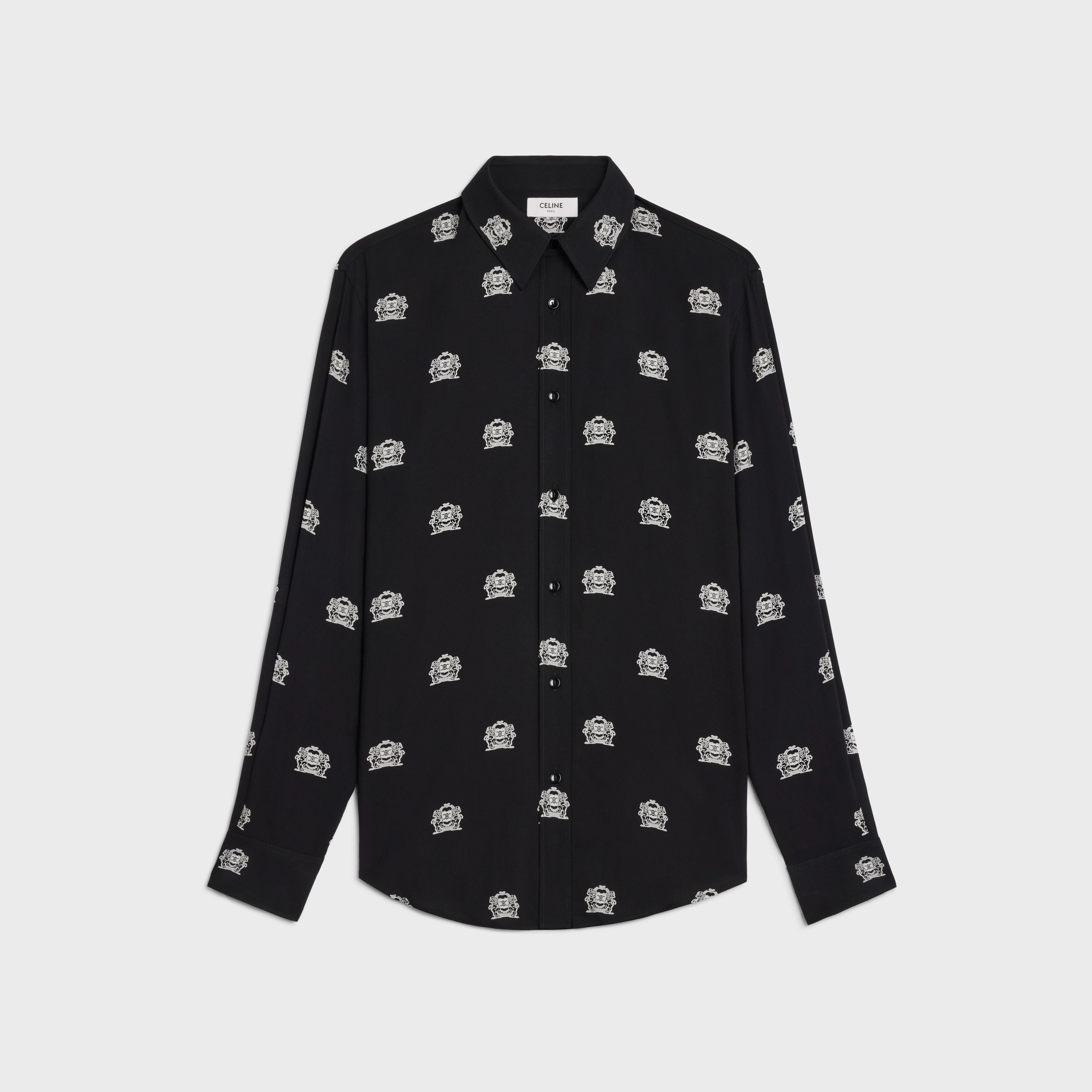 Celine o1bcso1str0126 2C8130165 Printed Viscose Loose Shirt Size US S / EU 44-46 / 1 - 1 Preview