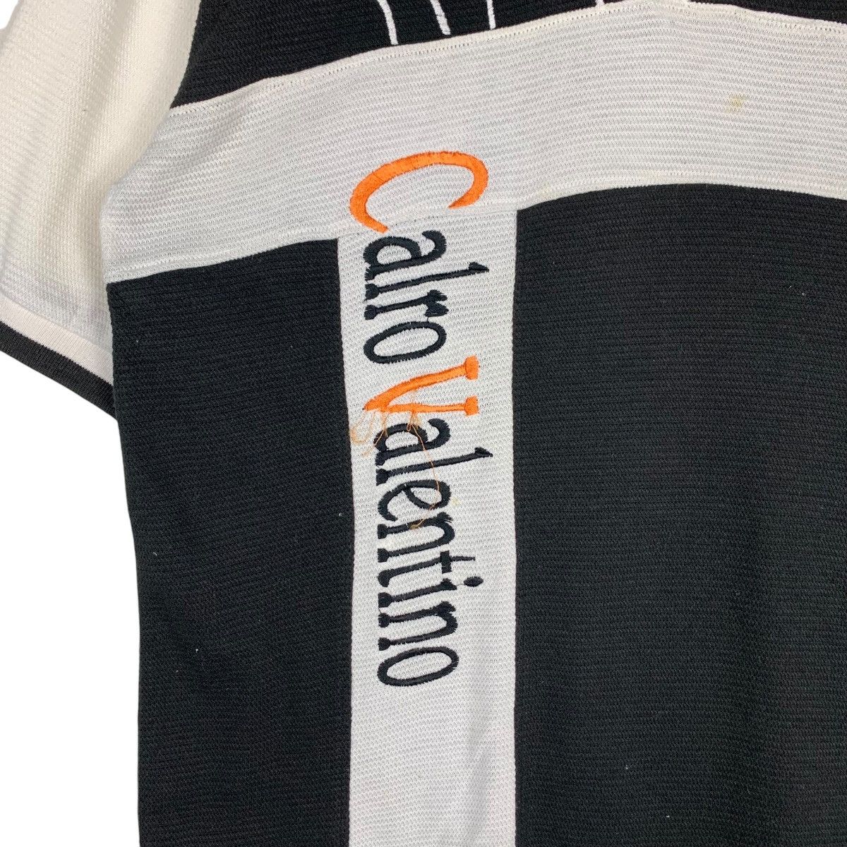 Valentino CALRO VALENTINO Embroidery Big Logo Polo Shirt #1430-C65 Size US M / EU 48-50 / 2 - 12 Thumbnail