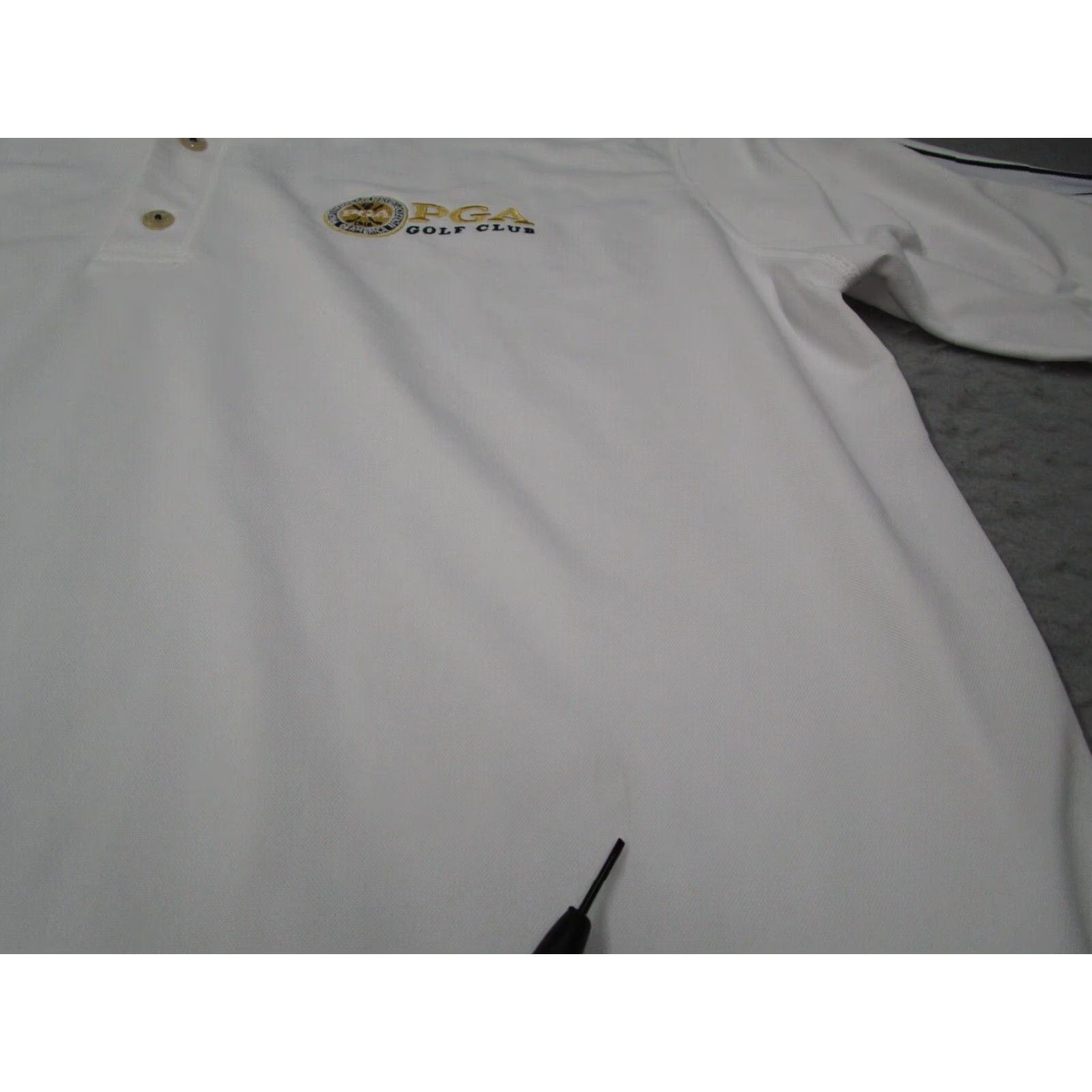 Footjoy FootJoy Polo Shirt Mens Athletic Fit White Short Sleeve Golf PGA Club Logo Embroidered 2XL XXL Regular Sports Golf Shirt Mens White Size US XXL / EU 58 / 5 - 5 Thumbnail
