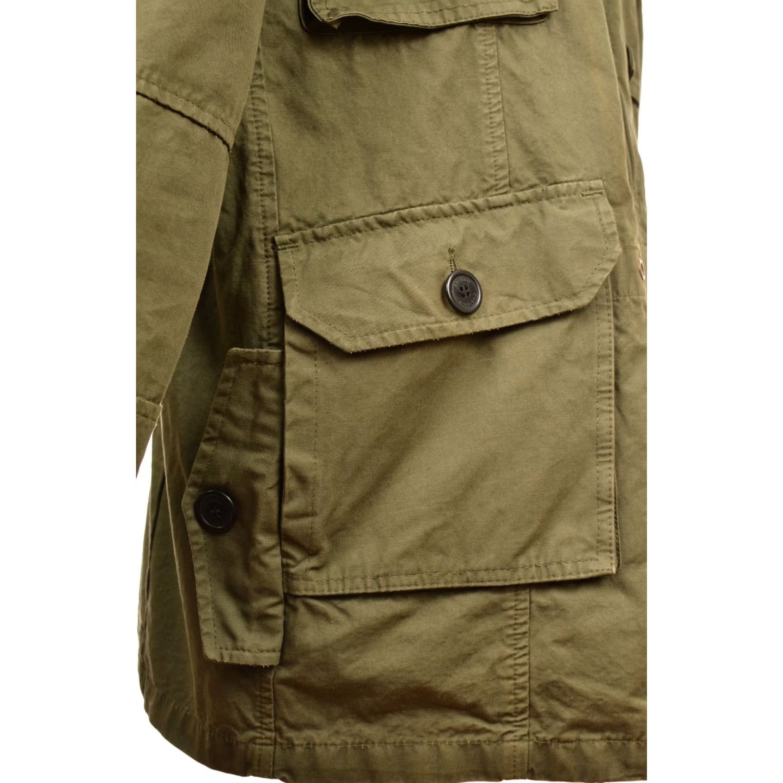 Desigual Desigual Be Different Khaki Army Military Jacket XL Men Size XL Green Military Jacket Mens Size US XL / EU 56 / 4 - 4 Thumbnail