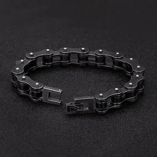 Jewelry Vintage Bicycle Chain Wide Bracelet Punk Gothic Rock Size ONE SIZE - 3 Thumbnail
