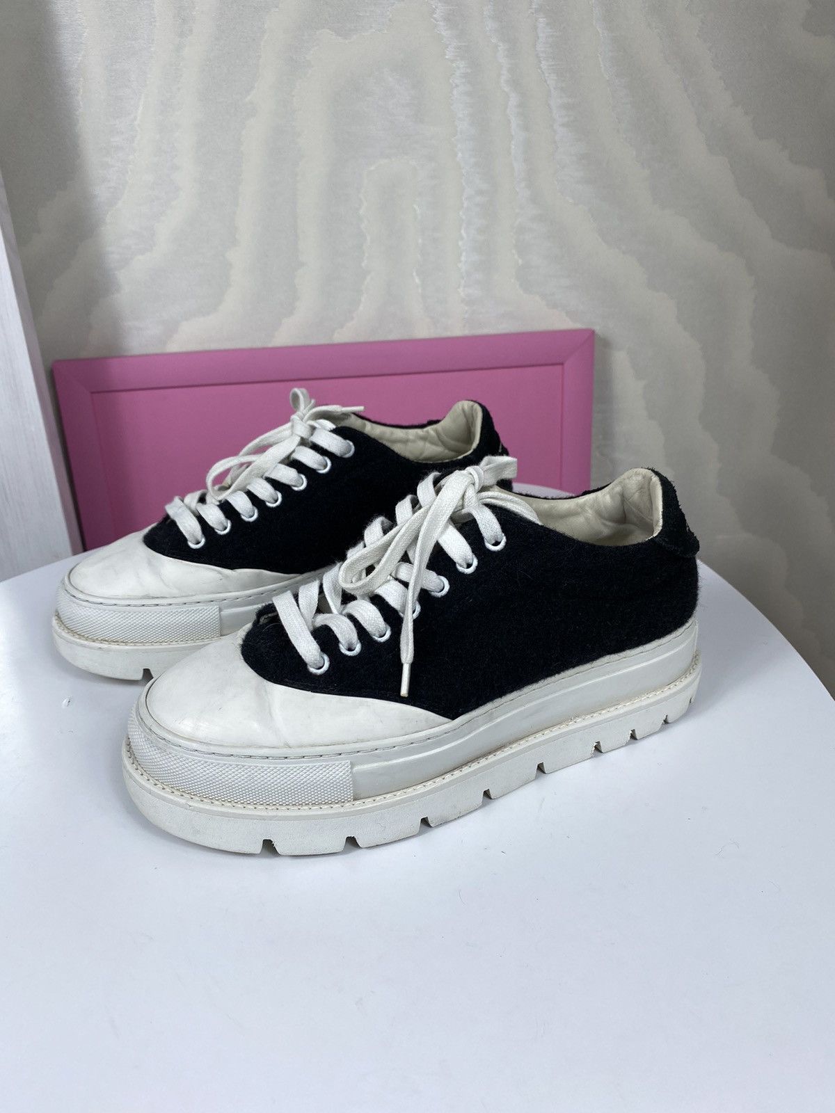 Maison Margiela MM6 Maison Margiela Platform Ponyhair Size US 8 / IT 38 - 1 Thumbnail