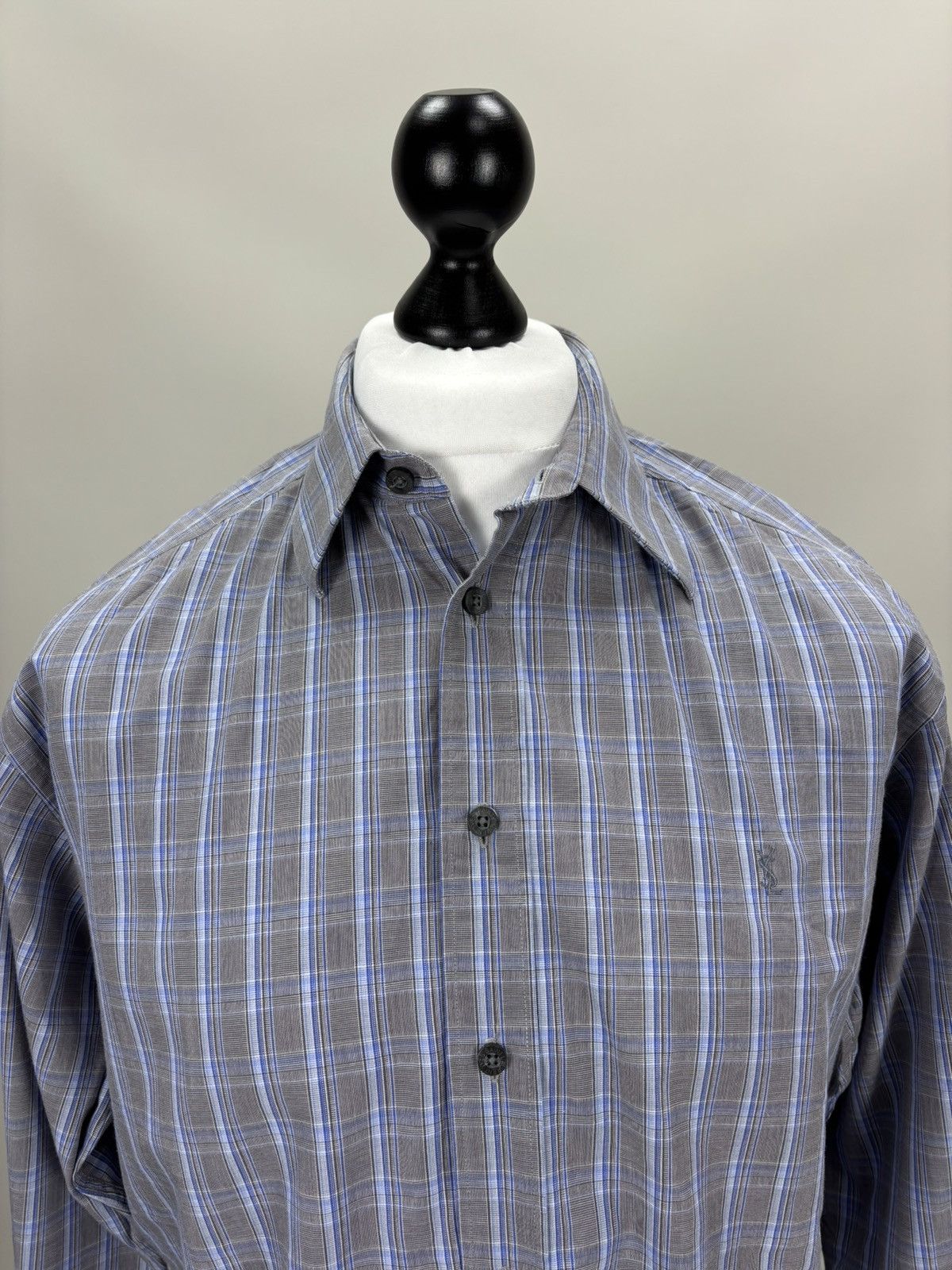 Yves Saint Laurent Mens shirt Yves Saint Laurent Size M Color Blue Size US M / EU 48-50 / 2 - 3 Thumbnail