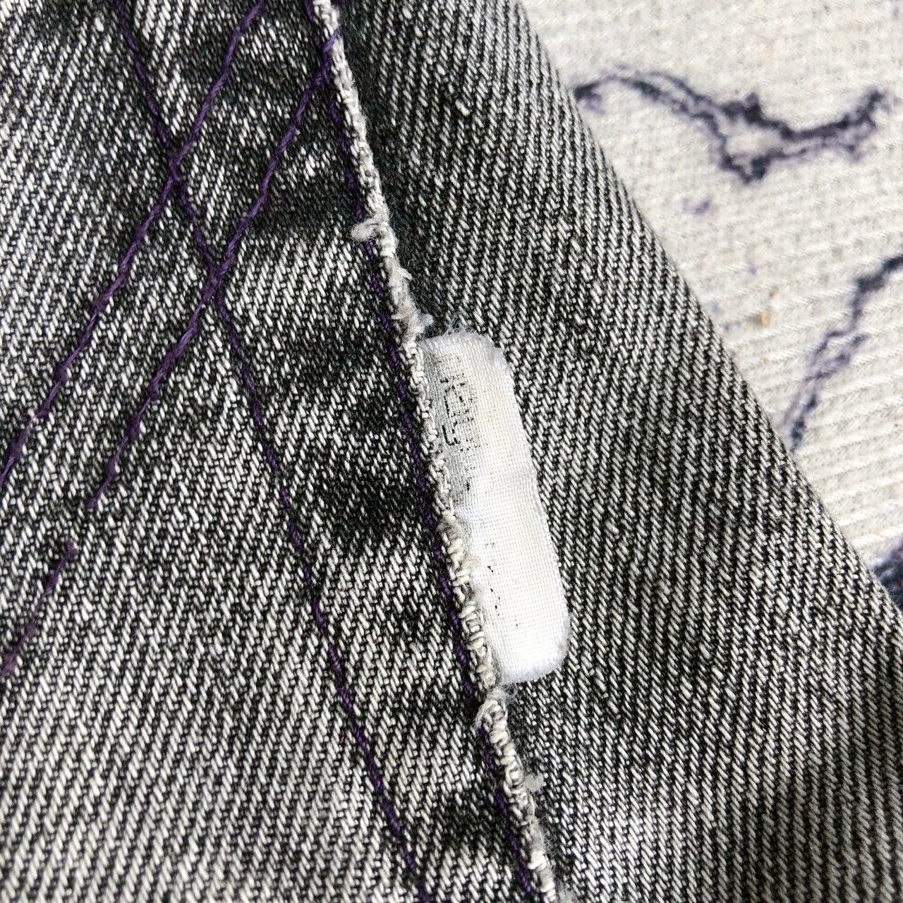 Neighborhood 2003 Neighborhood Savage Selvedge Distressed Cargo Denim Size US 33 - 15 Thumbnail