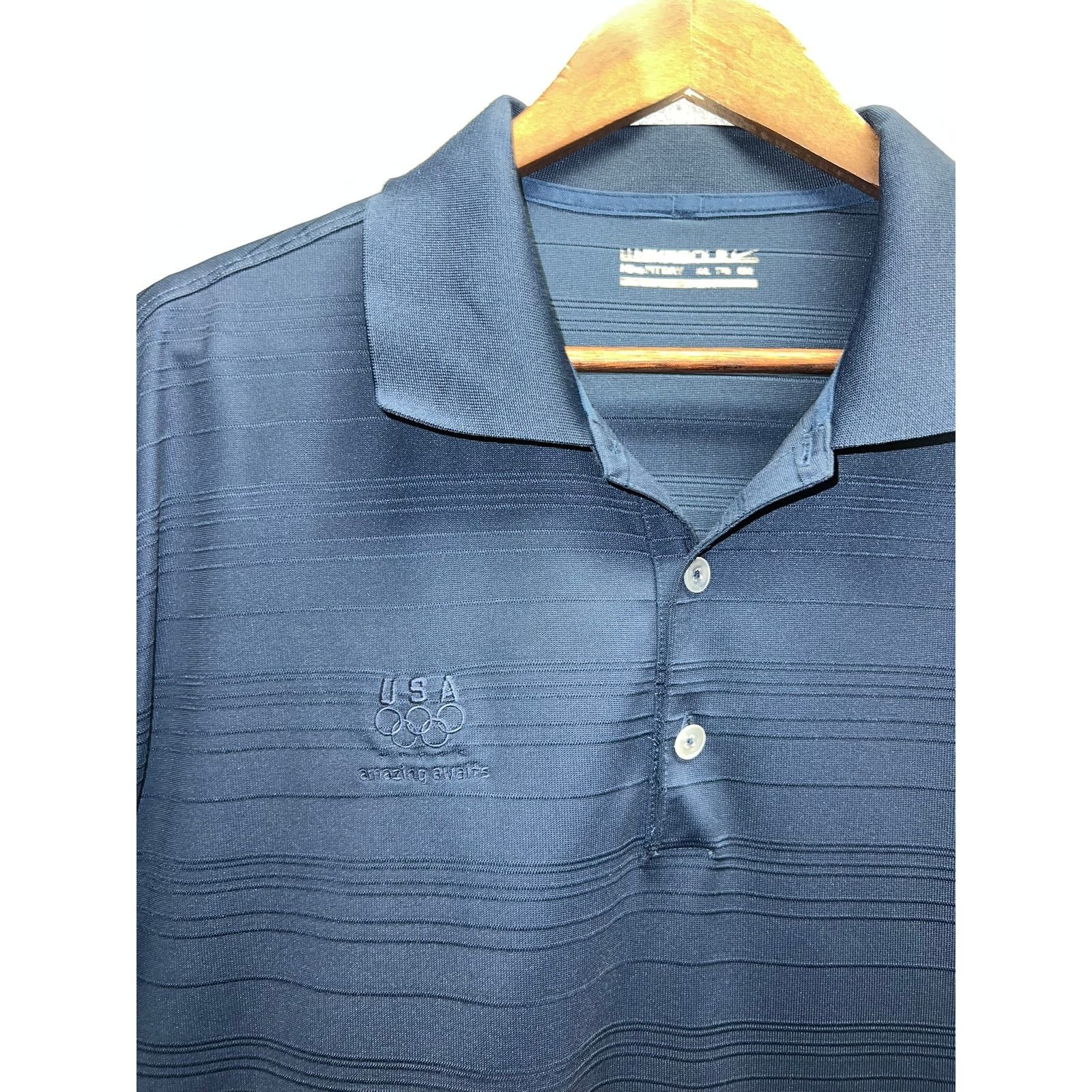 Vintage Nike USA Olympics Polo Shirt Amazing Nike Golf Olmypic VTG 2 Size US XXL / EU 58 / 5 - 3 Thumbnail