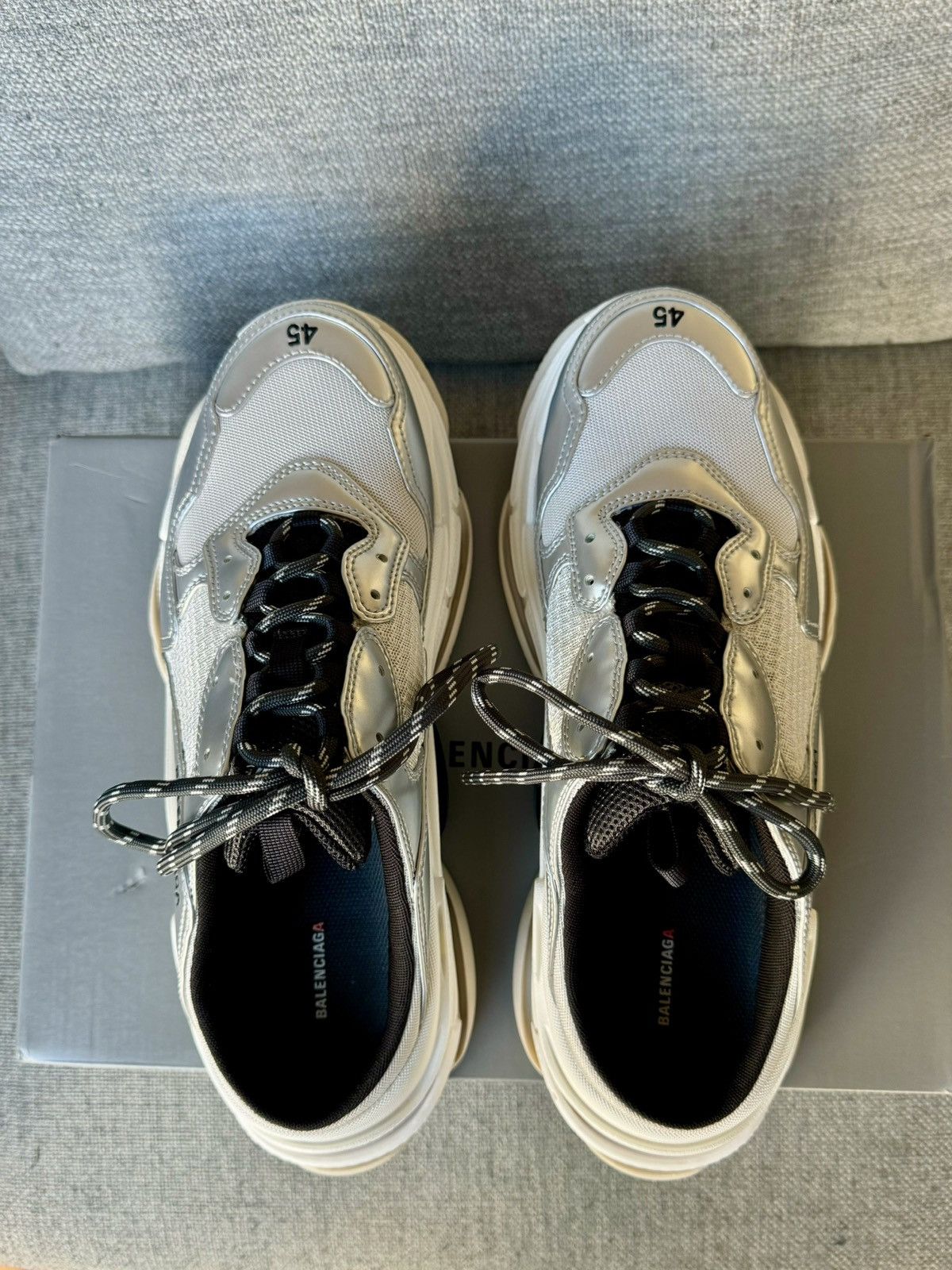 Balenciaga BALENCIAGA TRIPLE S MULE Size US 12 / EU 45 - 9 Thumbnail