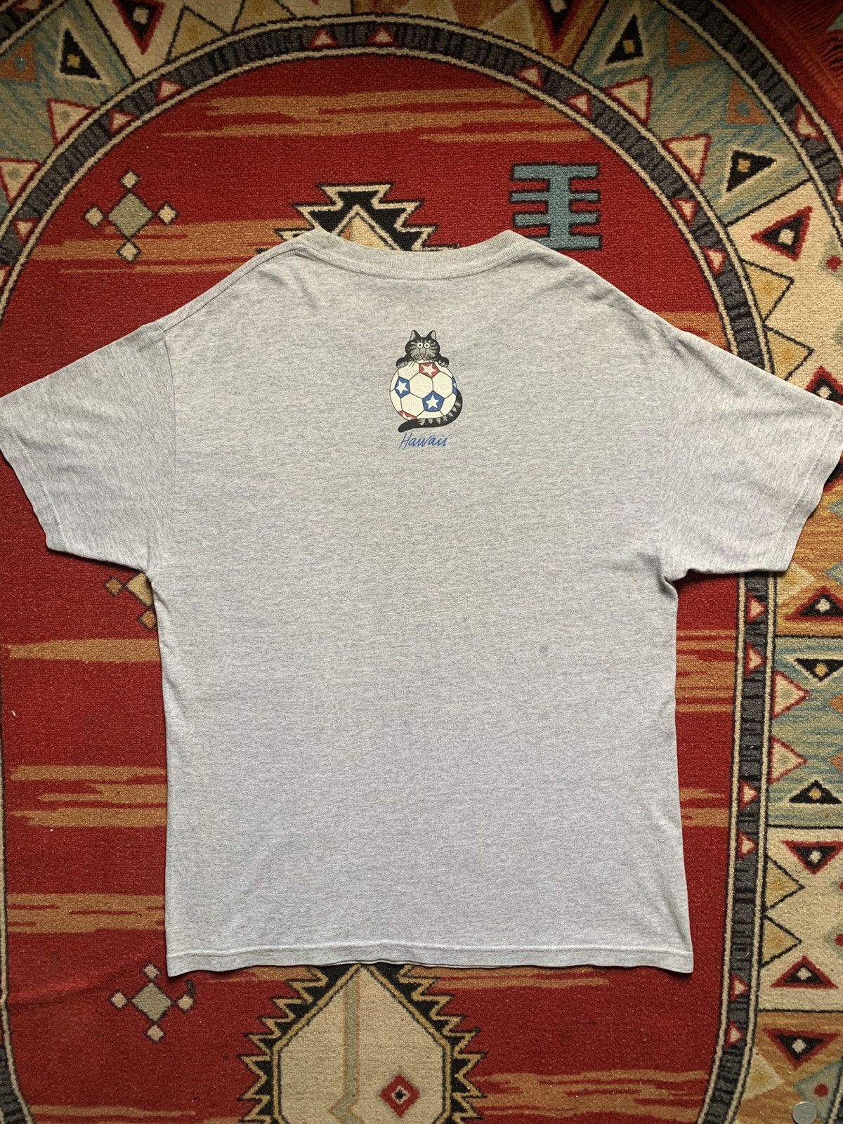 Vintage Hawai BKliban Cat 1990 Soccer Size US L / EU 52-54 / 3 - 2 Thumbnail