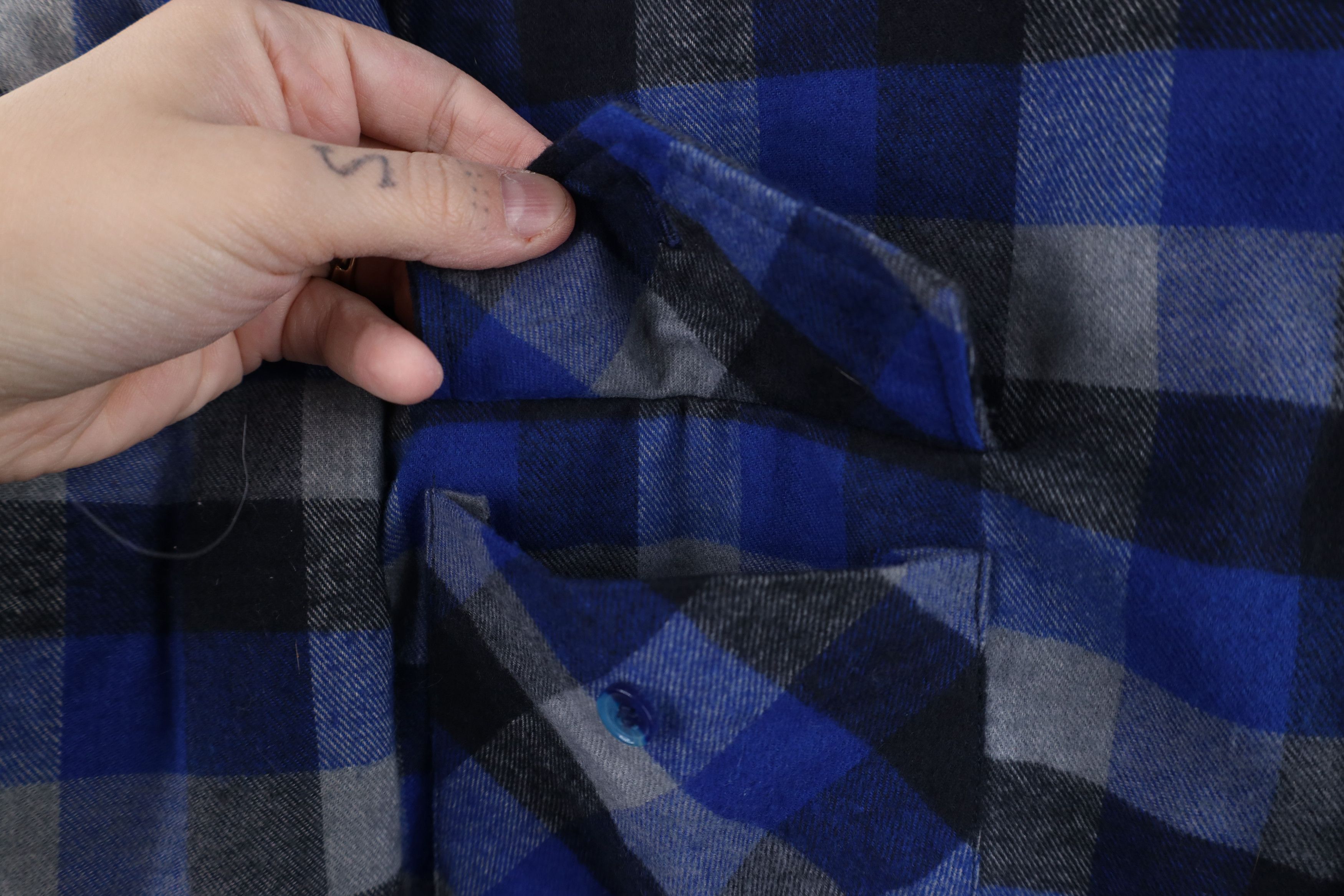 Vintage Vintage 90s Streetwear Flannel Button Shirt Jacket Jac Shirt Size US XL / EU 56 / 4 - 5 Thumbnail