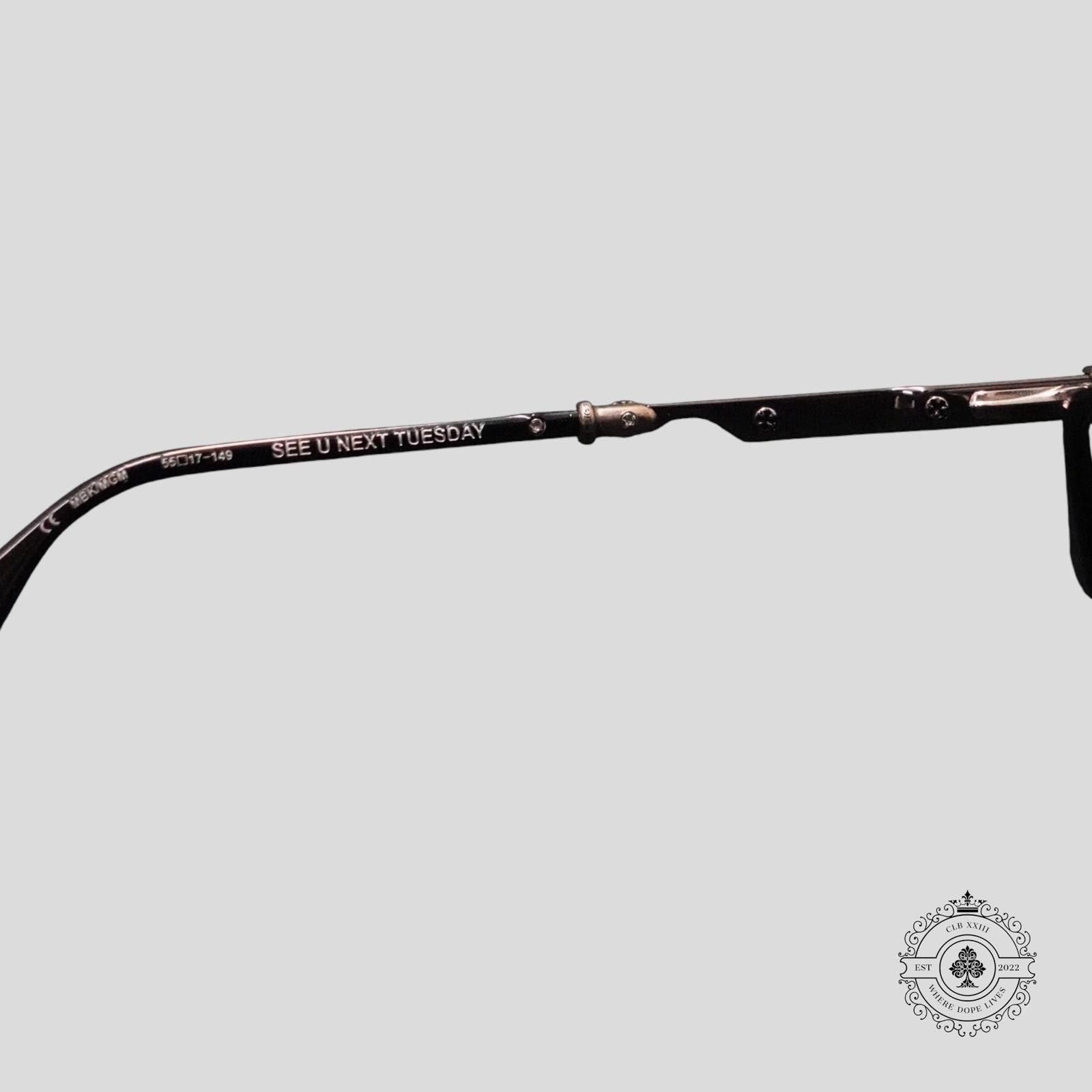 Chrome Hearts Chrome Hearts See U Next Tuesday Glasses in Black/Silver Size ONE SIZE - 6 Thumbnail