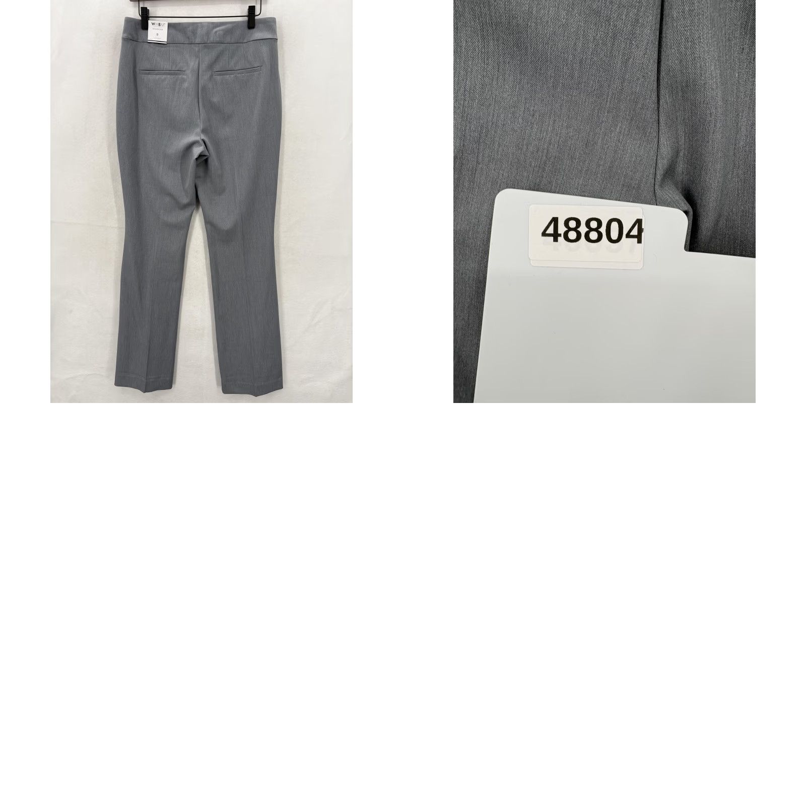 Vintage WHBM Dress Pants Womens 8R Gray Bootcut Slim Seasonless Twill Work Career Pants Women Size 30" / US 8 / IT 44 - 10 Thumbnail