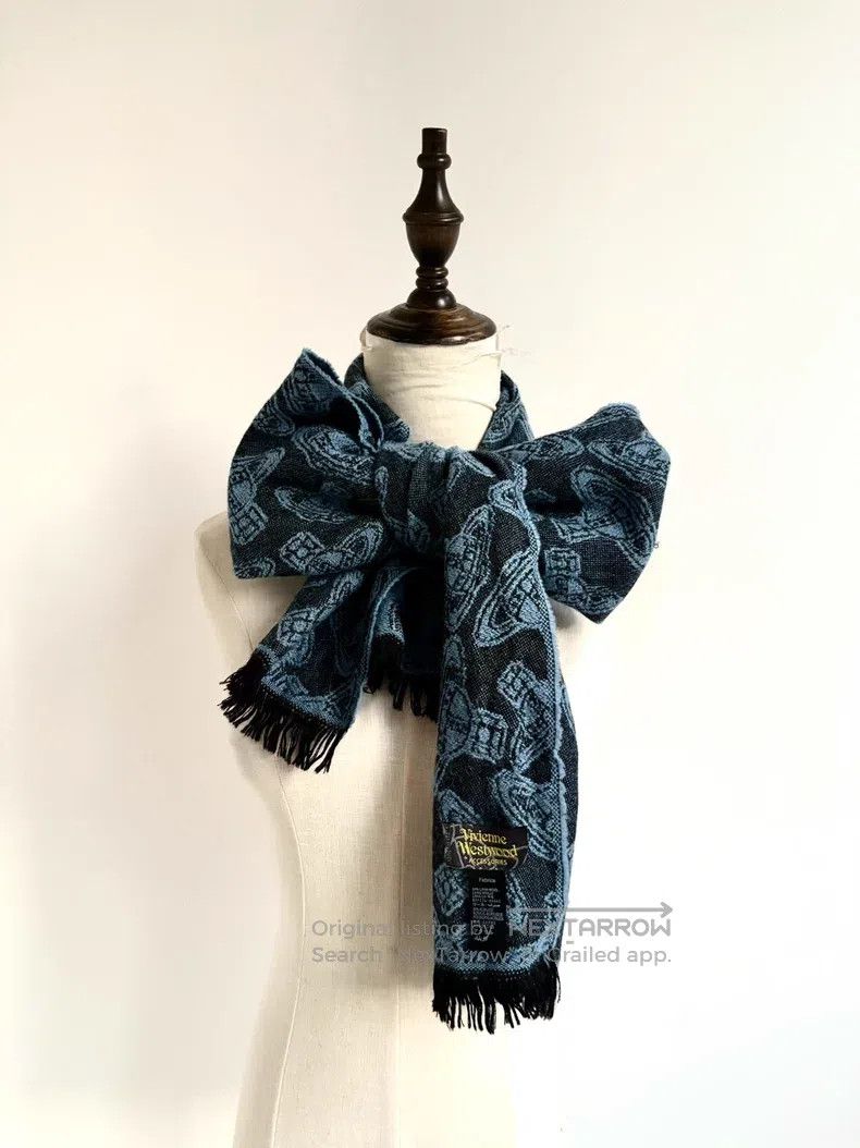 Vivienne Westwood Vivienne Westwood Black and Blue Double-Sided Full Print S Size ONE SIZE - 3 Thumbnail