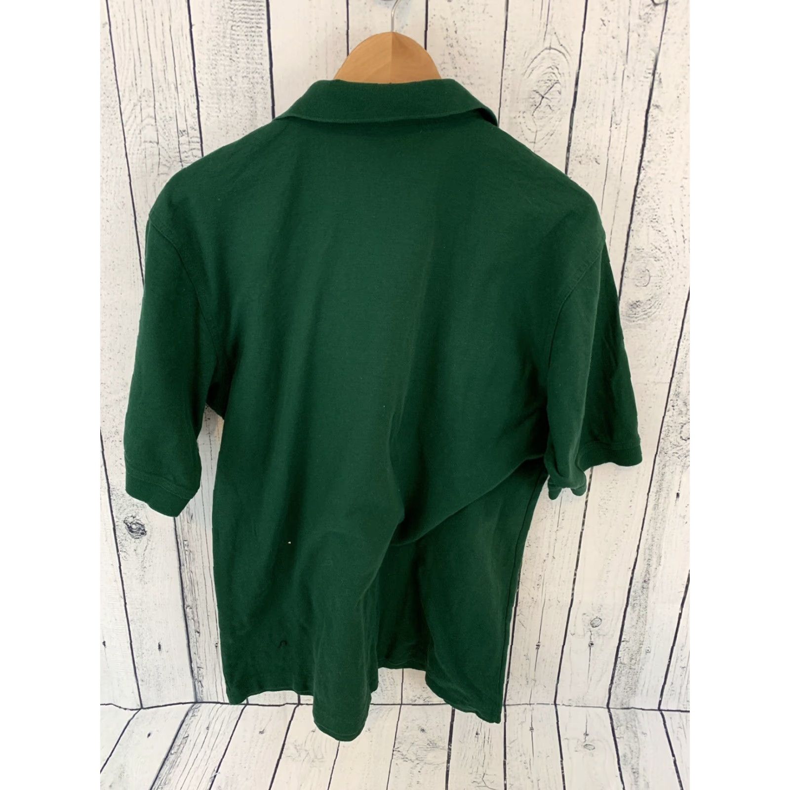 Vintage Masters Polo Shirt Golf 100% Cotton Short Sleeve Men Large Green Polo Rugby Button-Up Embroidered Shirt Size US L / EU 52-54 / 3 - 5 Thumbnail