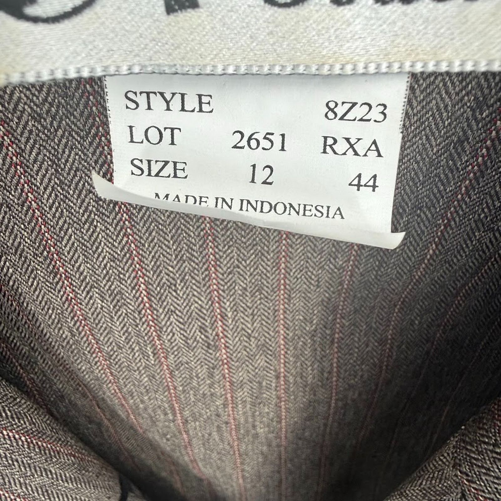 & Other Stories N Touch Blazer Womens SZ 12 Brown Herringbone Velvet Career Size XL / US 12-14 / IT 48-50 - 4 Thumbnail