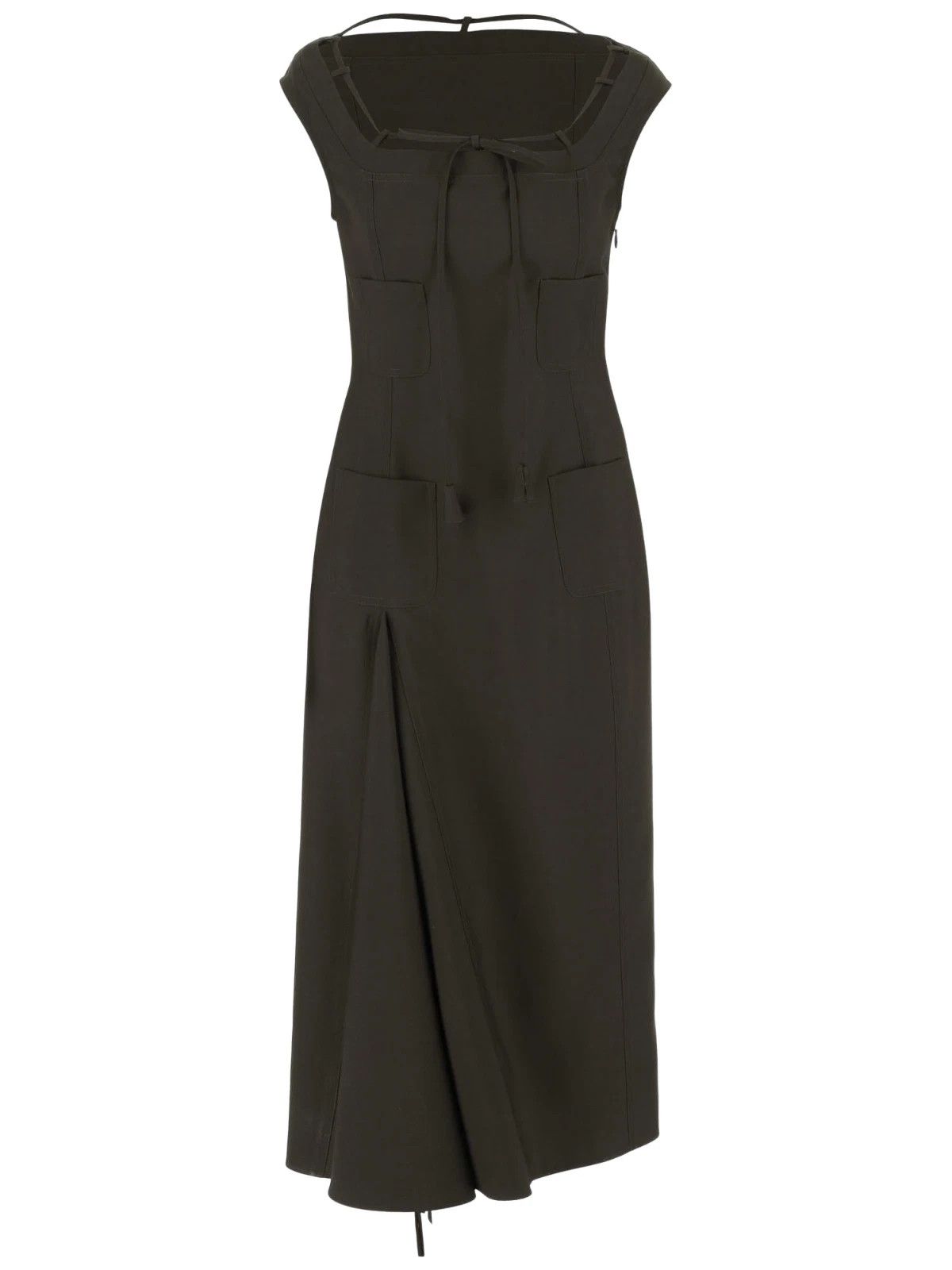 GUCCI Green Wool Long Dress New & Authentic
