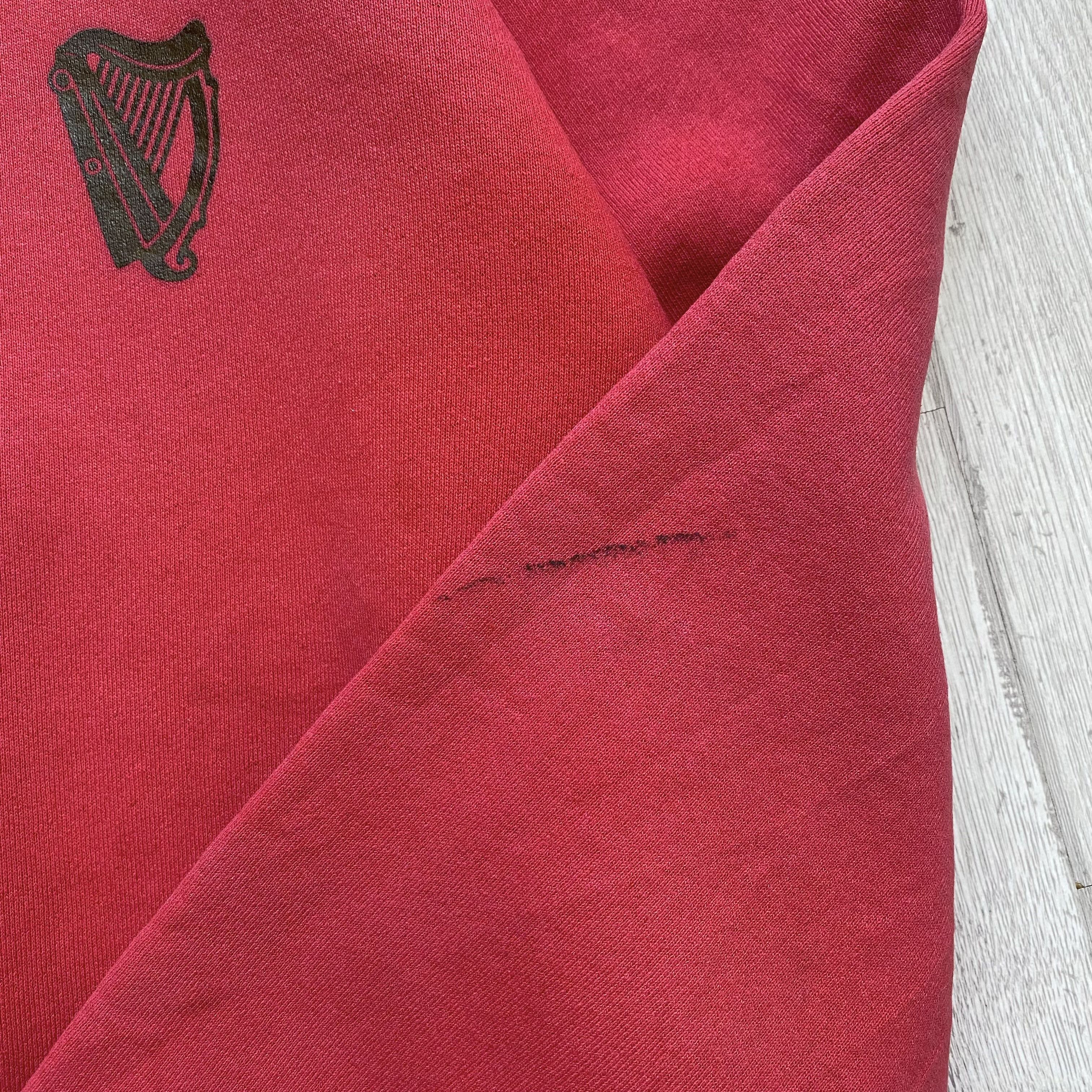 Budweiser 🍺Vintage 80s Ginness Promo Sweatshirt Sun Faded Ireland Size US L / EU 52-54 / 3 - 6 Thumbnail