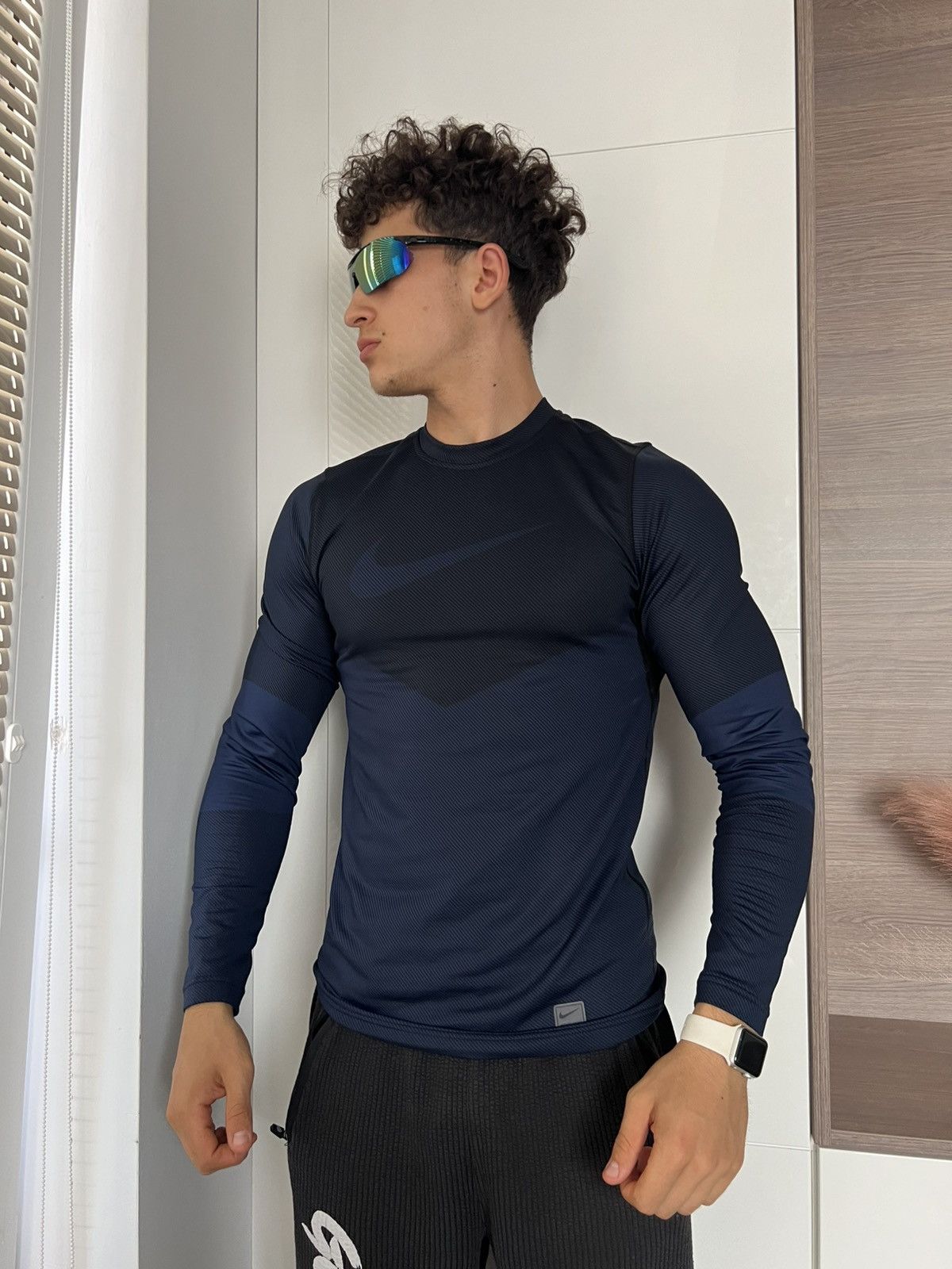 Designer × Nike ‼️Nike Pro Combat Thermo ball Gym Style Straight Long Sleeve‼️ Size US S / EU 44-46 / 1 - 1 Thumbnail