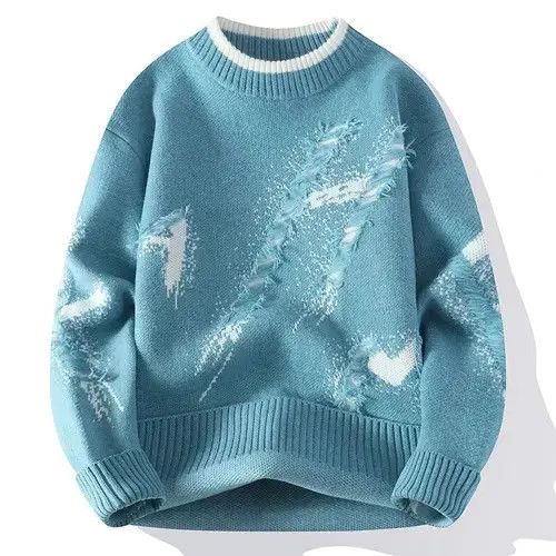 Japanese Brand × Vintage Street Ripped Knit Sweater Size US L / EU 52-54 / 3 - 3 Thumbnail
