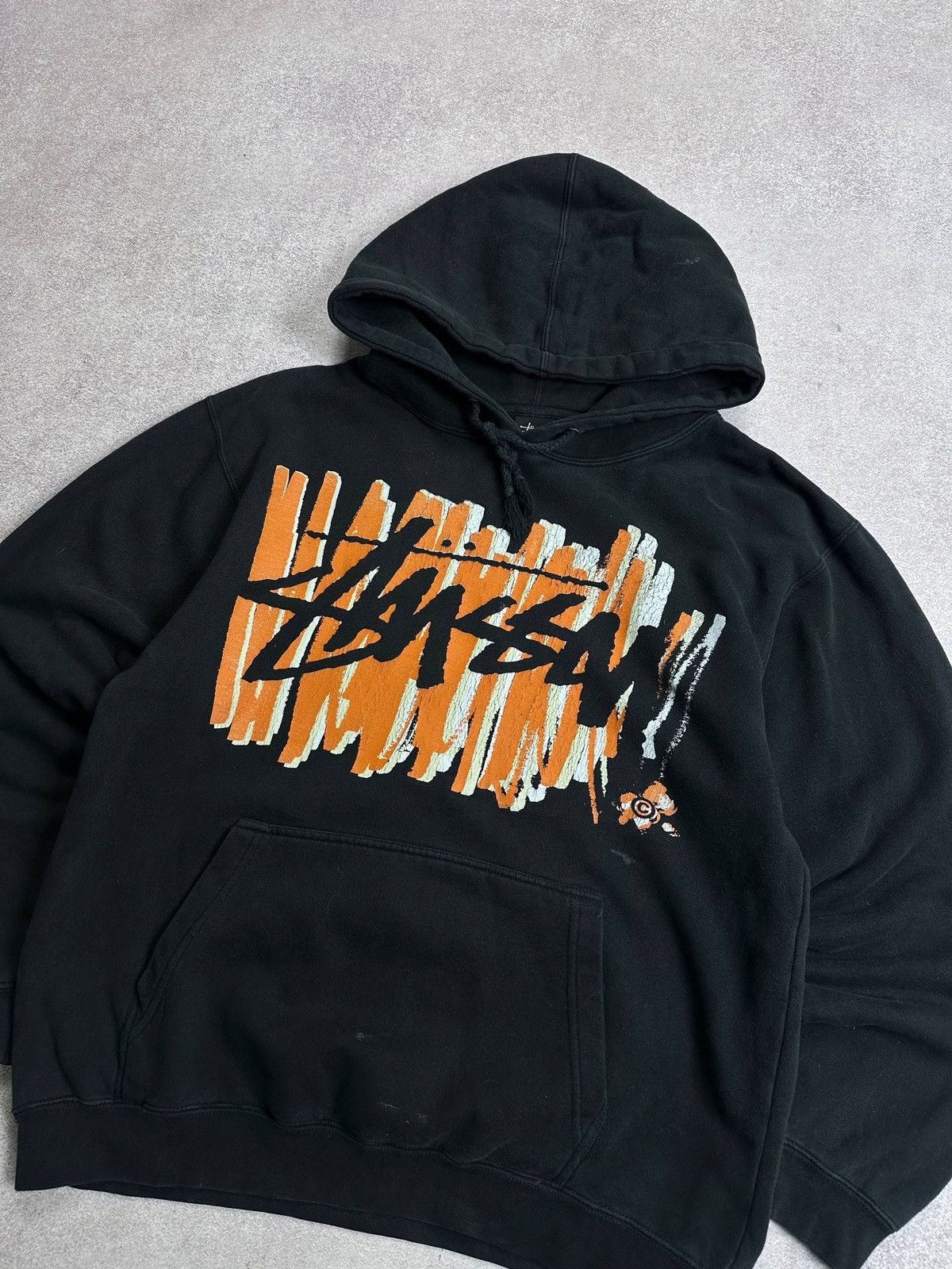 Stussy Vintage Stussy Big Logo Heavy Cotton Hoodie M Size US M / EU 48-50 / 2 - 2 Thumbnail