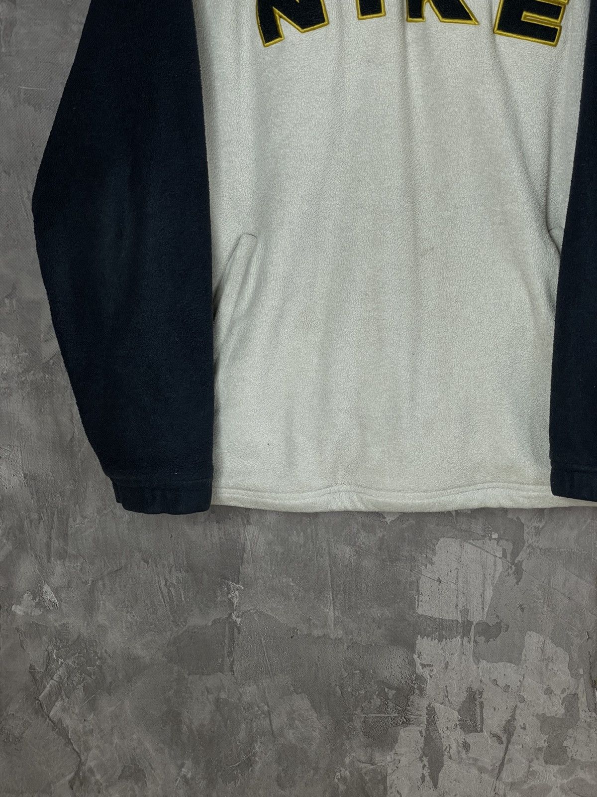 Vintage VINTAGE 90s Nike Rare fleece jacket hoodie big logo Nike Size US S / EU 44-46 / 1 - 5 Thumbnail