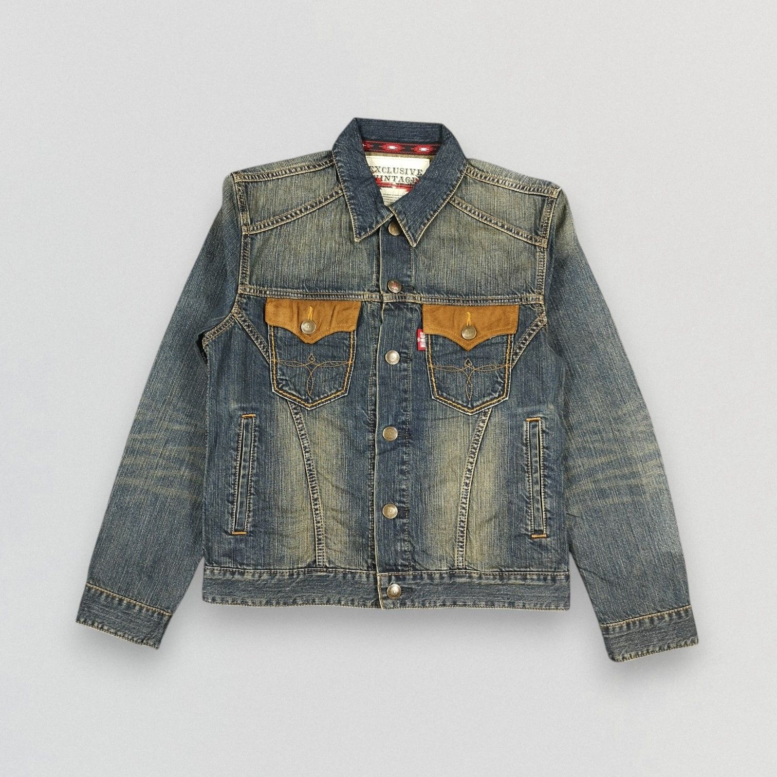 Edwin Rusty Wash Edwin Denim Trucker Jacket Size US M / EU 48-50 / 2 - 1 Thumbnail