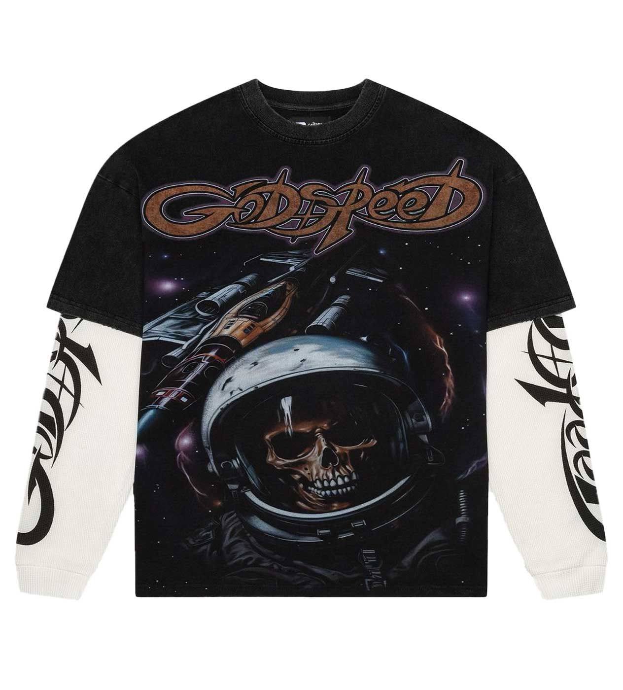 Godspeed Godspeed 'Space Traveler Layered' LS Black Tee Size US L / EU 52-54 / 3 - 1 Thumbnail