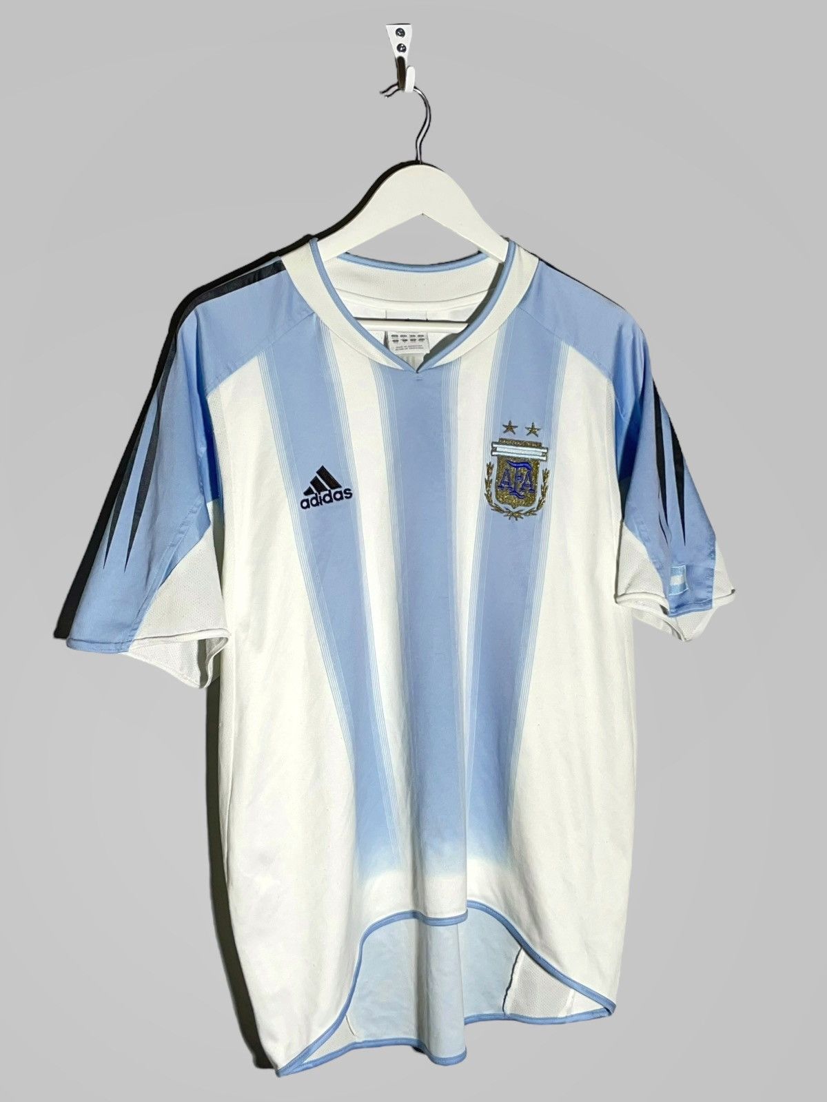 Adidas × Vintage National Team Argentina Adidas 2004 Home Vintage Jersey Size US L / EU 52-54 / 3 - 2 Thumbnail