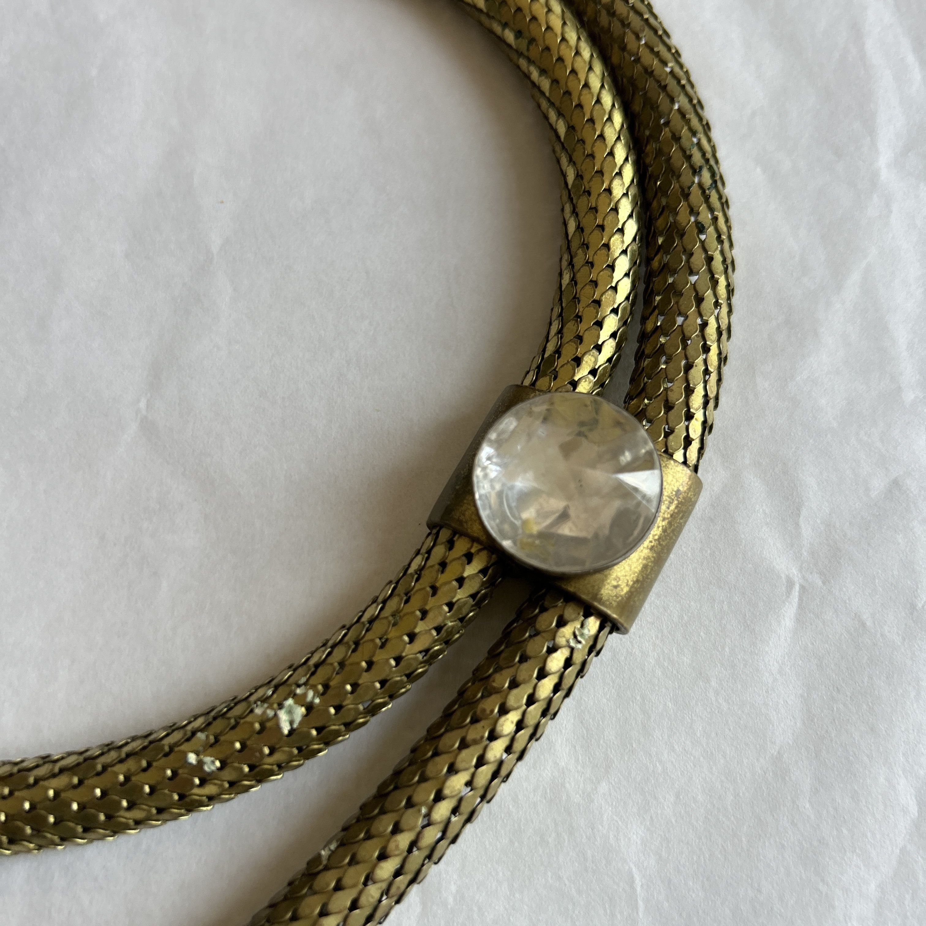 Vintage Vintage 80s Gold Mesh Snake Chain Belt Size ONE SIZE - 11 Thumbnail