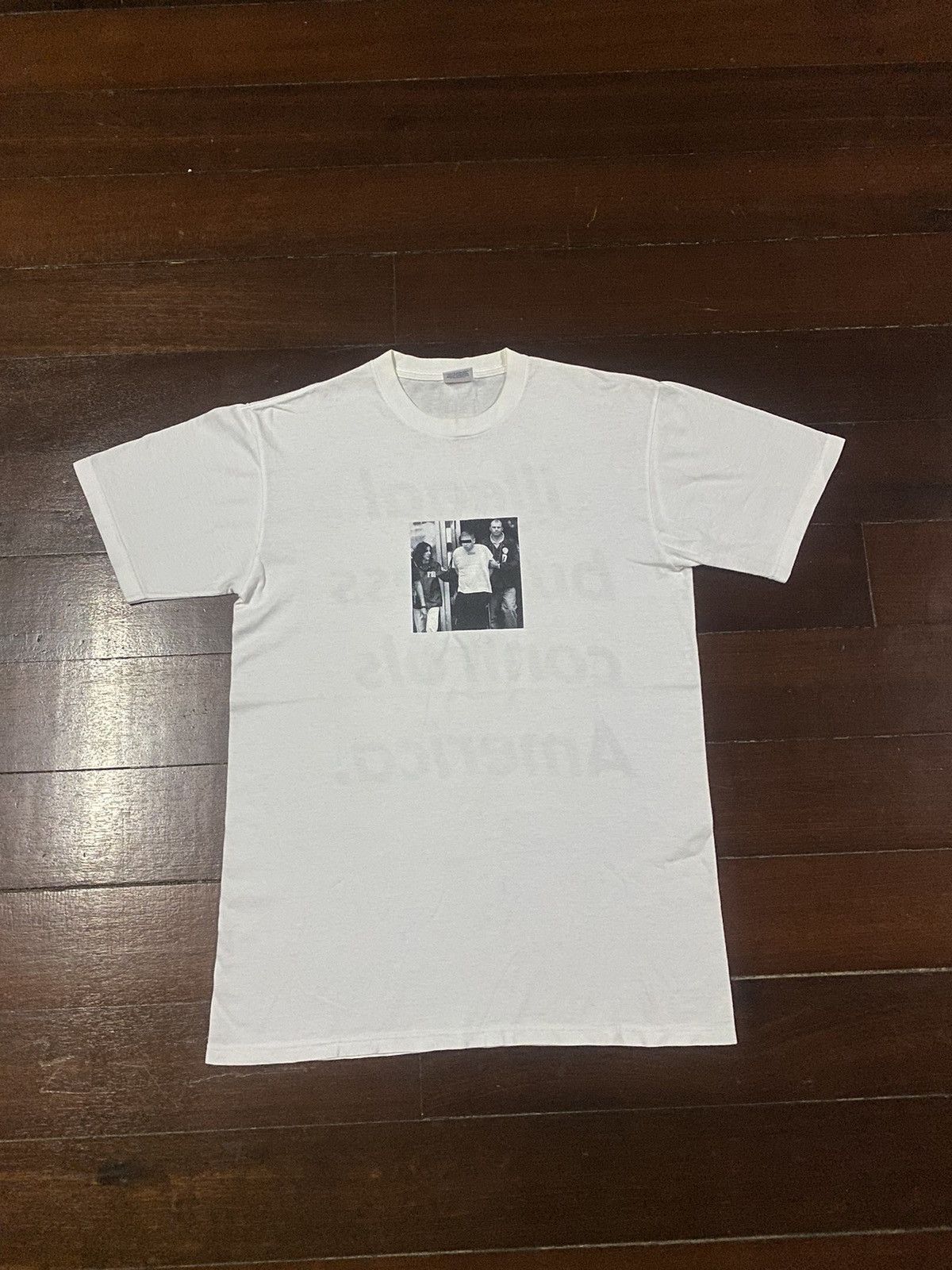Supreme Supreme illegal business controls America tee Size US M / EU 48-50 / 2 - 3 Thumbnail