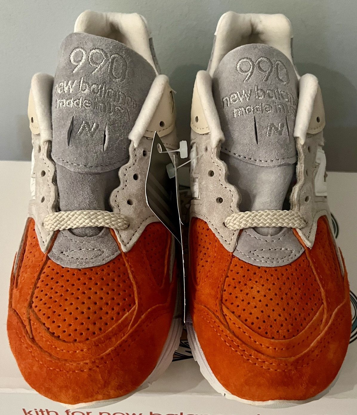 Kith × New Balance × Ronnie Fieg Authentic New Balance 990V2 Kith Cyclades size 4 Size US 5 / EU 37 - 3 Thumbnail