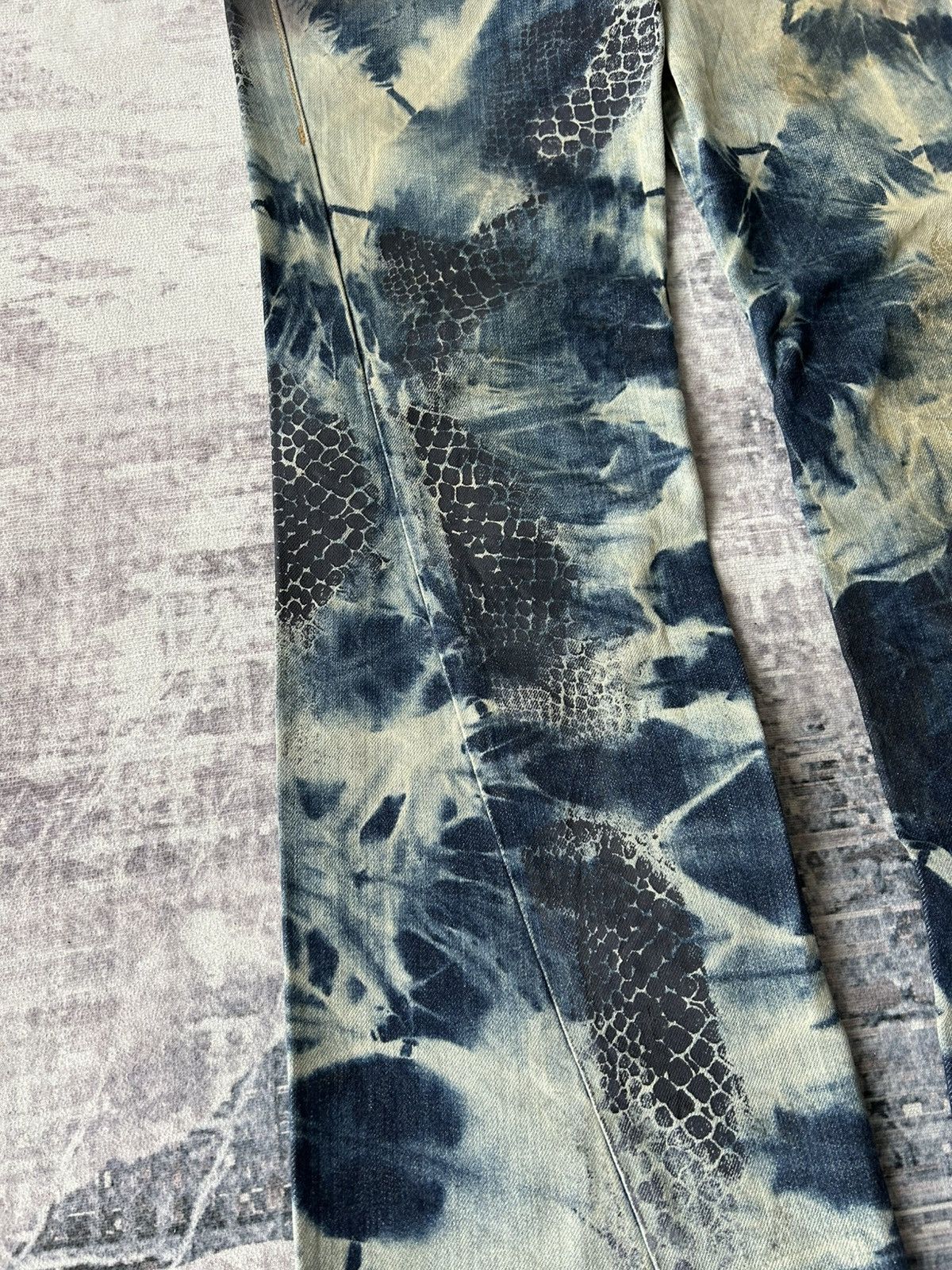 Tornado Mart Tornado Mart Flared Washed Snake Denim Size US 34 / EU 50 - 9 Thumbnail