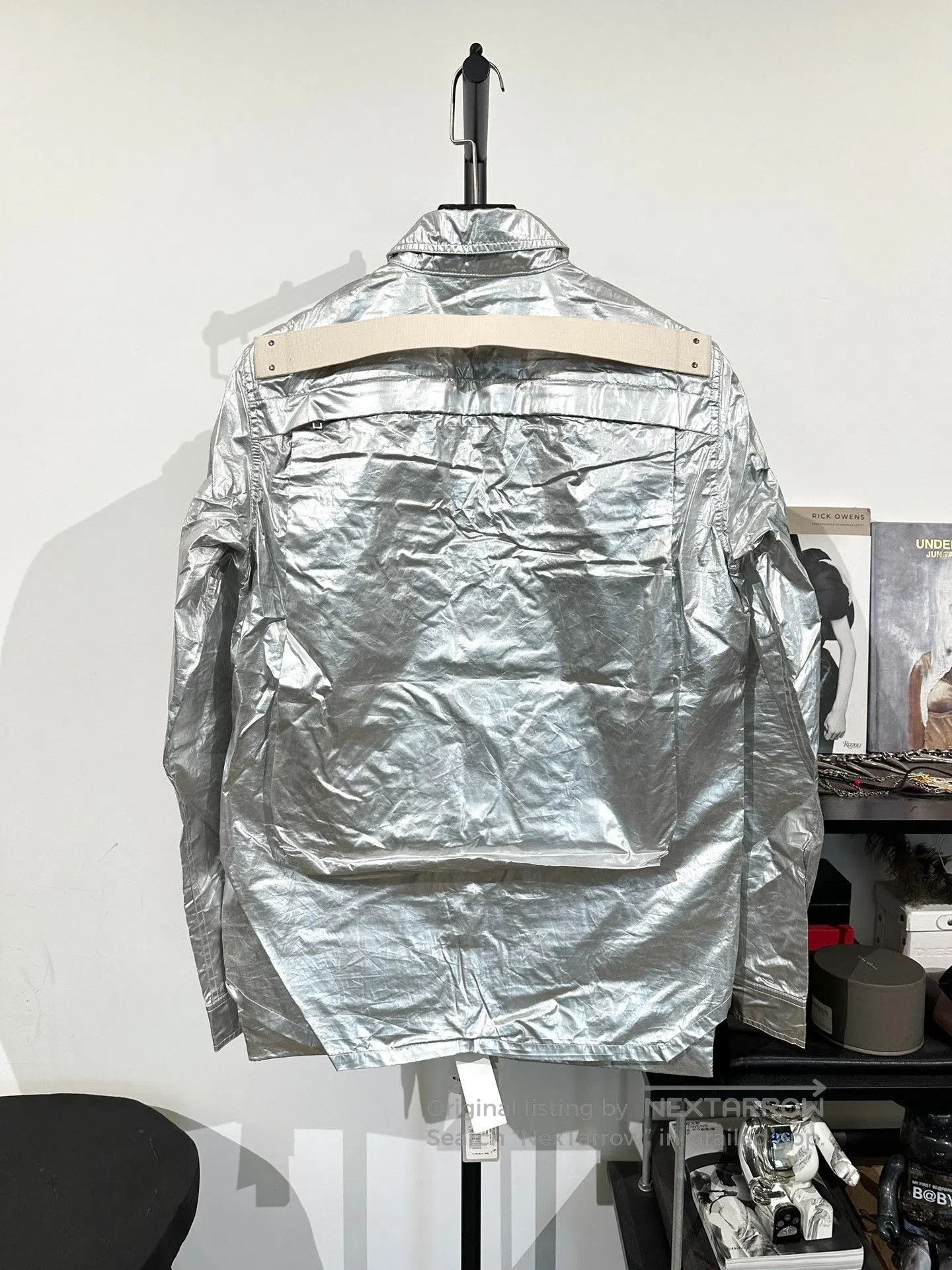 Rick Owens Drkshdw Rick Owens Drkshdw Silver Utility Jacket. Size US S / EU 44-46 / 1 - 2 Thumbnail