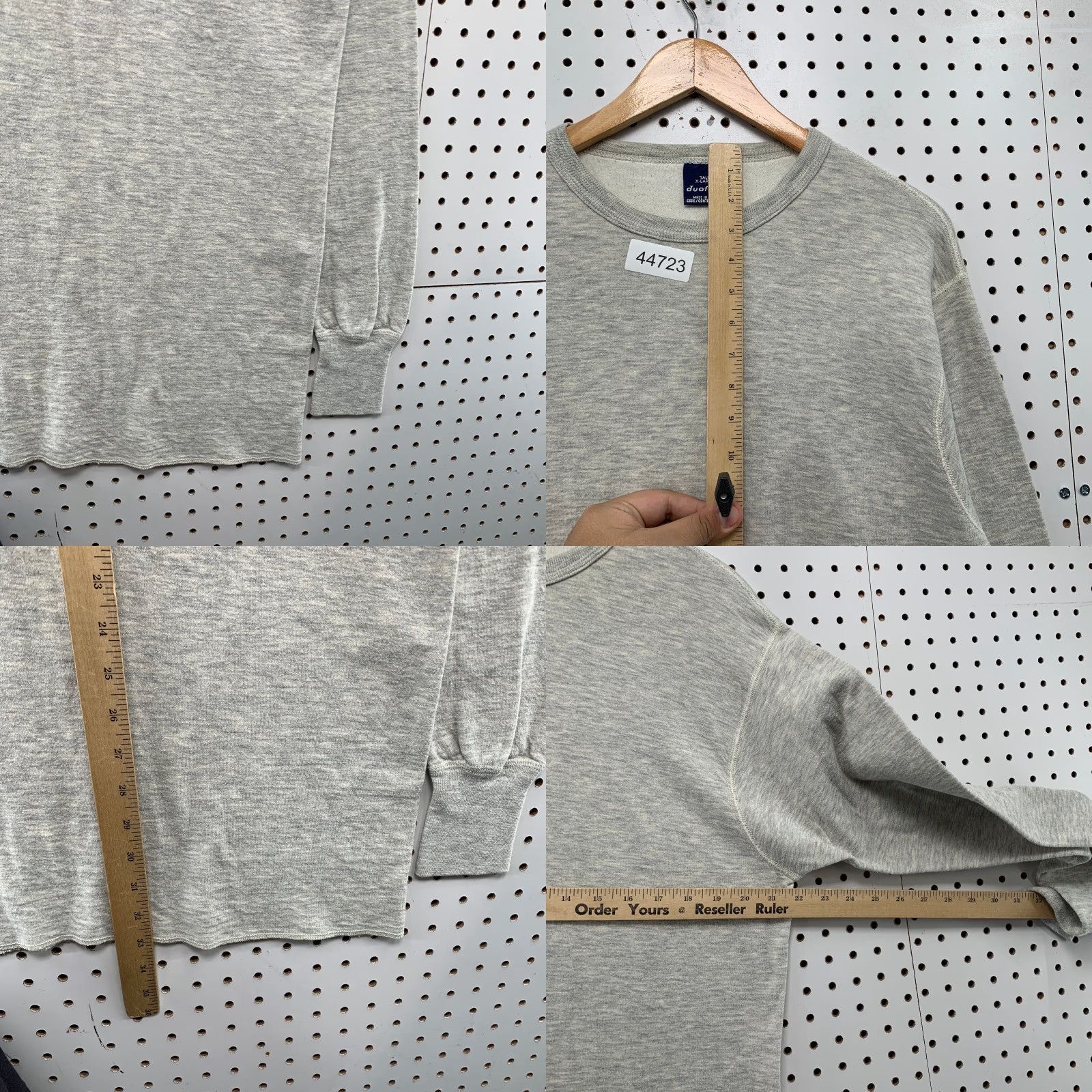 Vintage Vintage Duofold Thermal Shirt Mens XL Tall XLT Gray Wool Blend Double Face Usa Size US XL / EU 56 / 4 - 8 Thumbnail