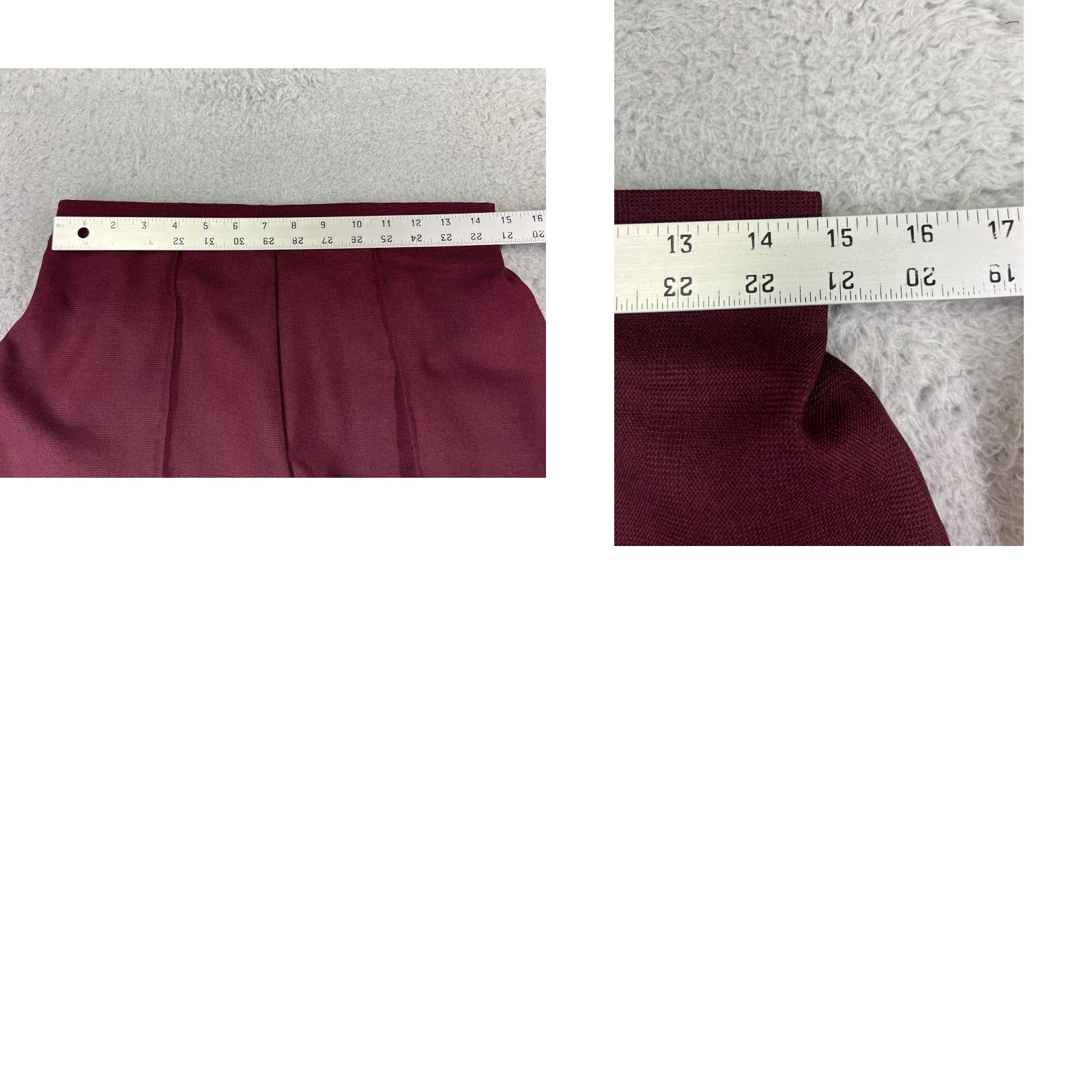 Vintage Bend Over Pants Womens 14 Red Pull On 100% Polyester Straight Leg 34x29 Pleated Size 36" / US 14 / IT 50 - 9 Thumbnail