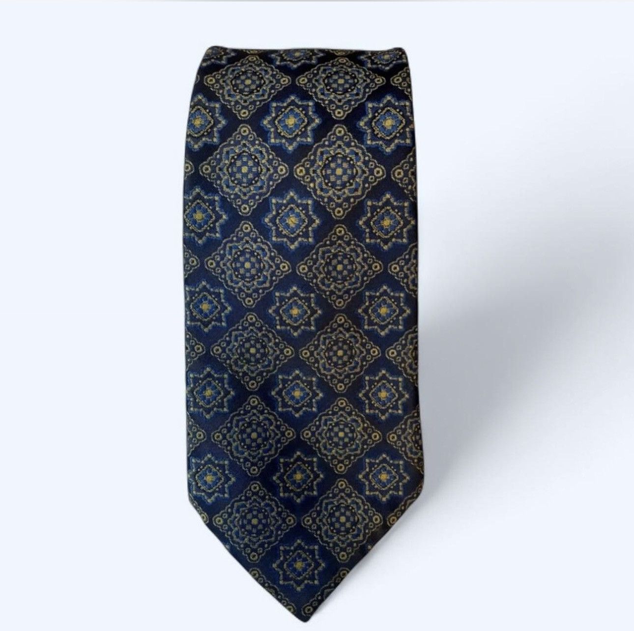 Other Vintage Exact designed by pioneer men's tie gold on blue Size ONE SIZE - 1 Thumbnail