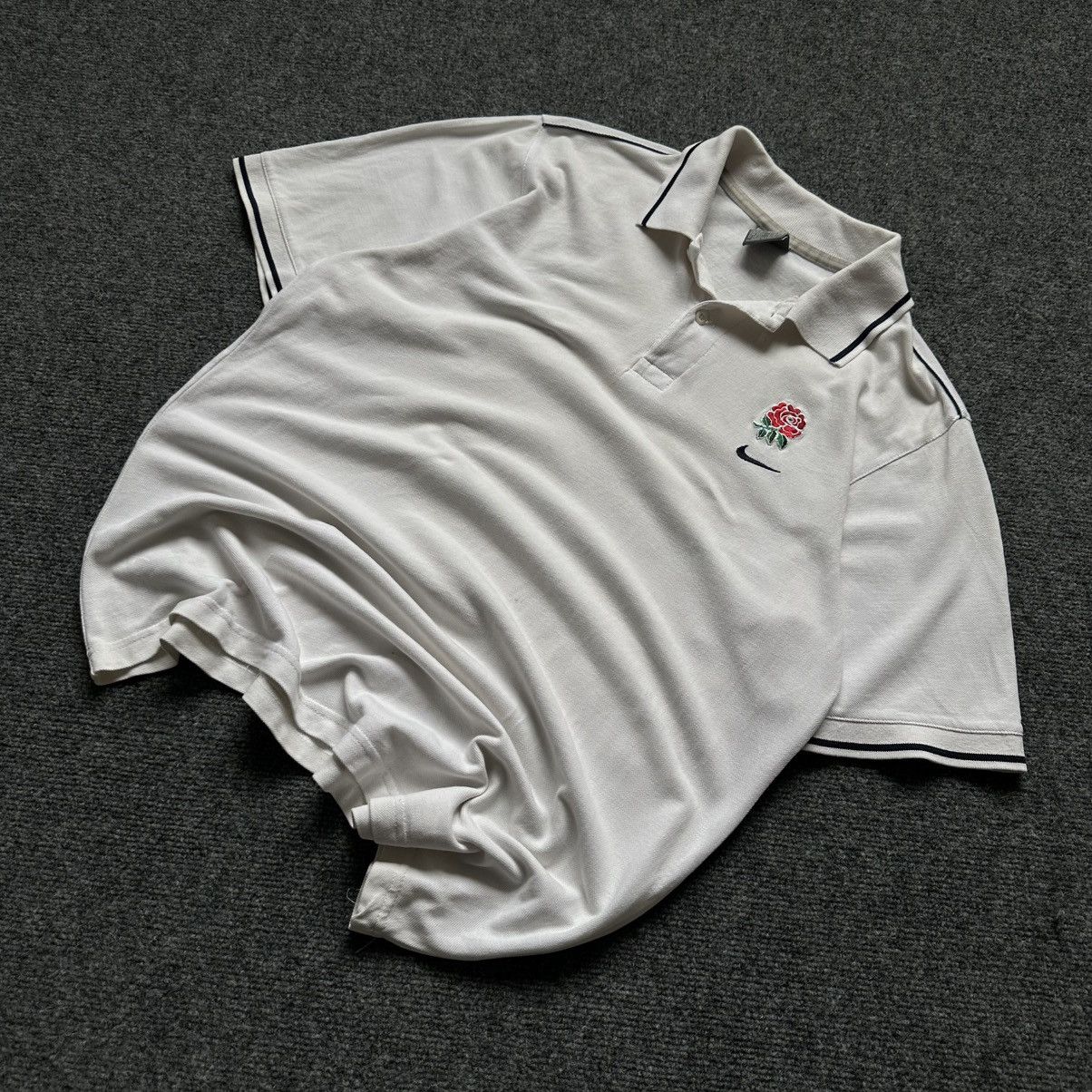 Nike VTG Nike England Polo Rugby Size M Y2K 00s USA Hype Trend Size US M / EU 48-50 / 2 - 1 Thumbnail