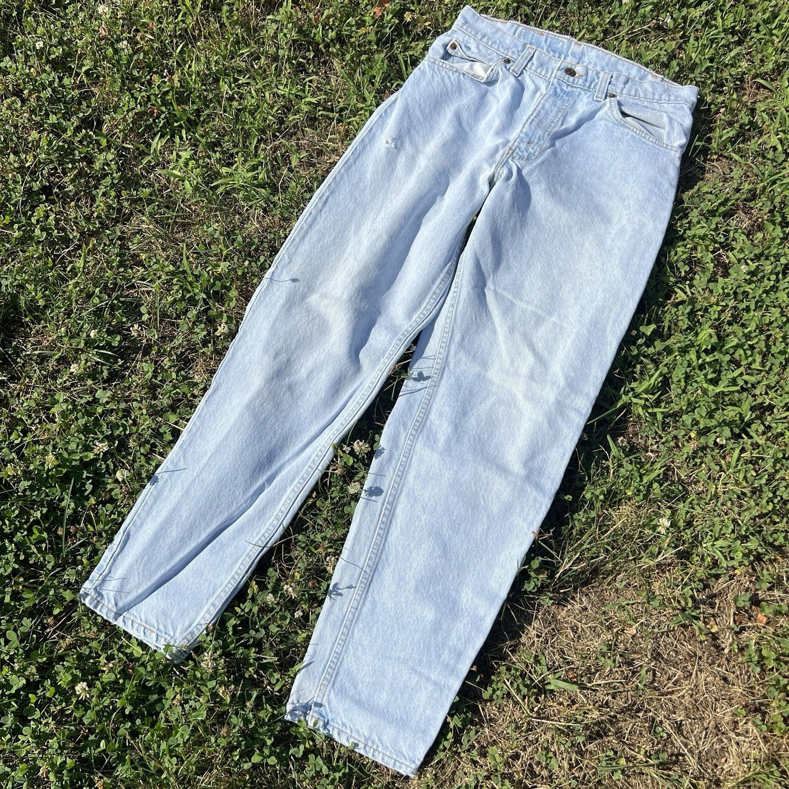 Levi's VTG Levi's 550 31x30 Blue Faded Made in USA Orange Tab 1993 Size US 31 - 2 Thumbnail