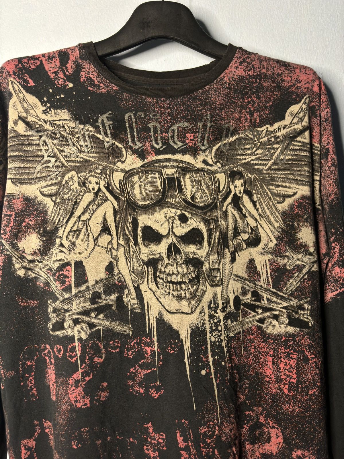 Affliction Affliction Skull Plane Angels Y2k Size US M / EU 48-50 / 2 - 3 Thumbnail