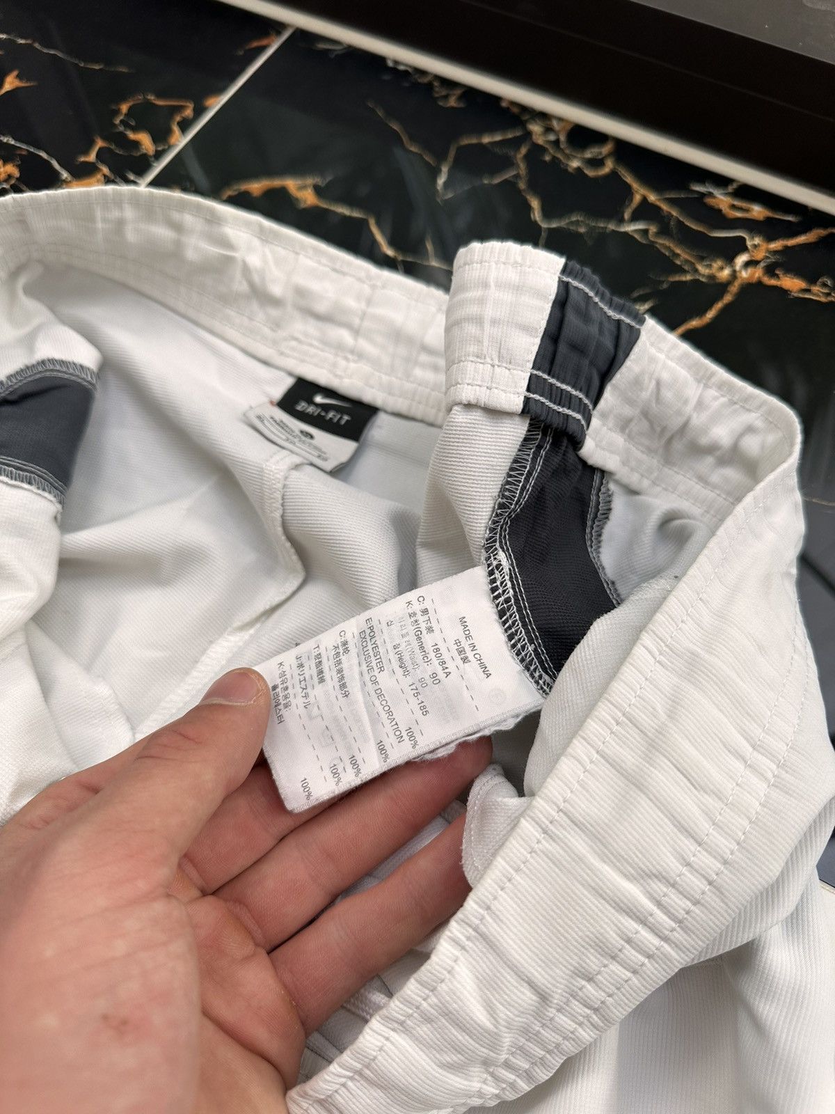 Nike × Vintage NIKE VINTAGE BASIC LOGO WHITE STREETWEAR SWEATPANTS Size US 34 / EU 50 - 6 Thumbnail