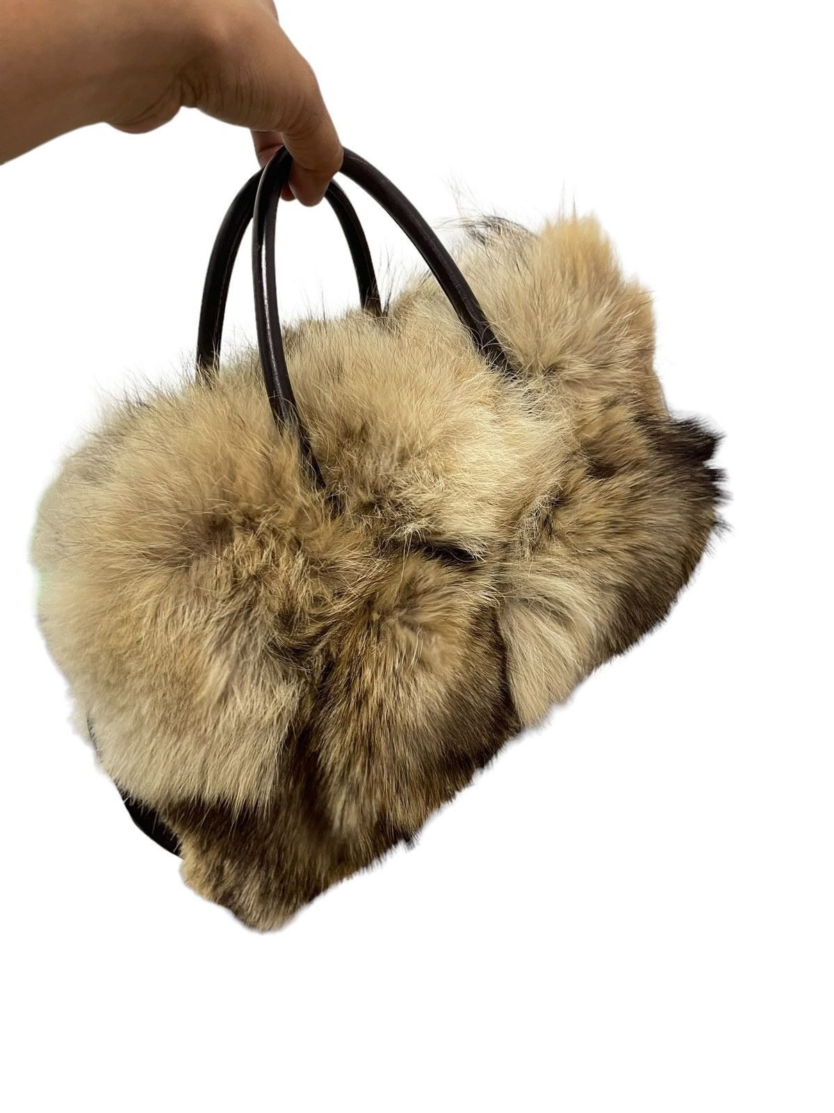 Japanese Brand Shearling Leather Lexus Japan Hand Bag 2🟩 Size ONE SIZE - 5 Thumbnail