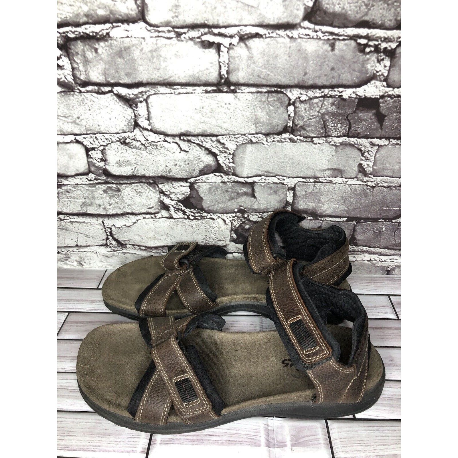 Clarks Clarks Brown Leather Synthetic Hiking Outdoor Strap Sandals Size US 11 / EU 44 - 11 Thumbnail