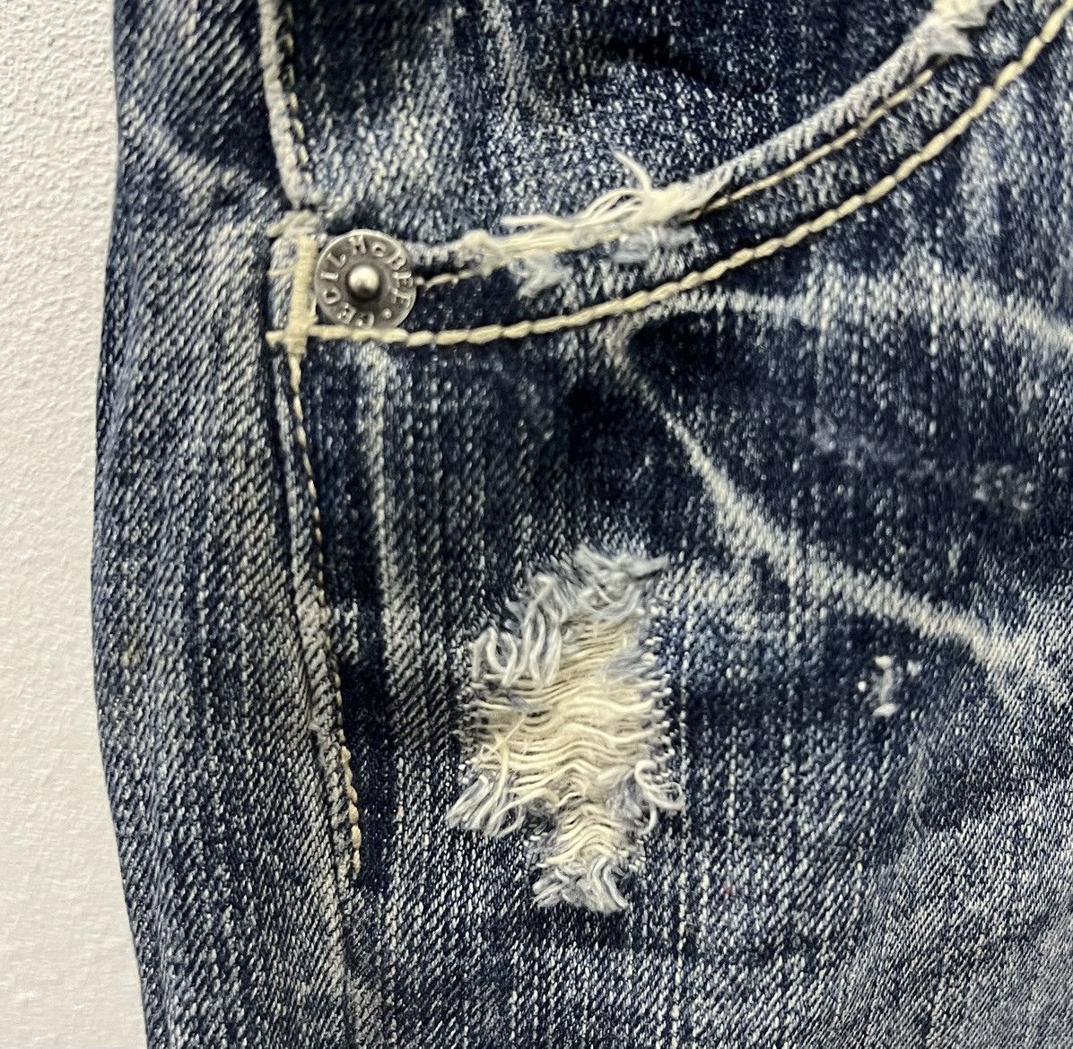Vintage Vintage Cecil McBee Distressed Denim Overalls - Medium Size US 31 - 11 Thumbnail