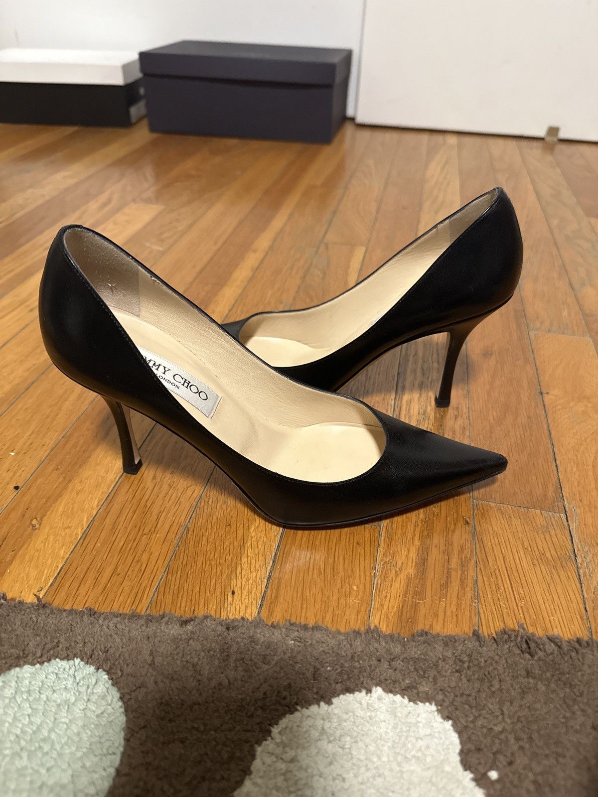 Jimmy Choo Jimmy Choo Leather Heels Size US 7.5 / IT 37.5 - 2 Thumbnail