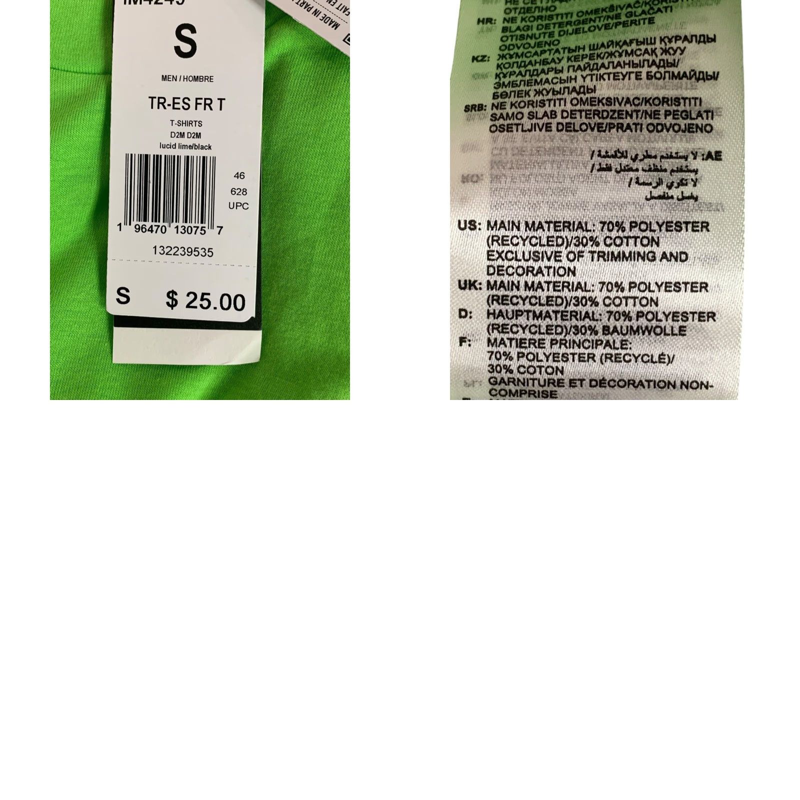 Adidas Adidas T-Shirt Mens Small Short Sleeve Lucid Lime Green IM4249 Size US S / EU 44-46 / 1 - 8 Thumbnail