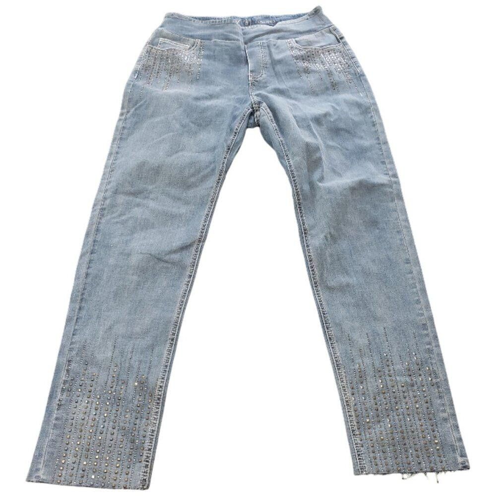 Designer CT1481 Ethyl No Button Studded Straight Jean Size 30" / US 8 / IT 44 - 1 Thumbnail