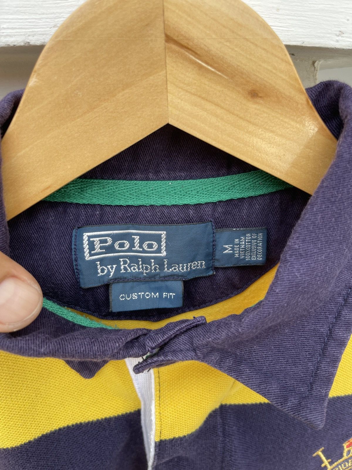 OVER THE STRiPES Rare🔥Vintage POLO RALPH LAUREN RUGBY T Shirt Size US M / EU 48-50 / 2 - 5 Thumbnail